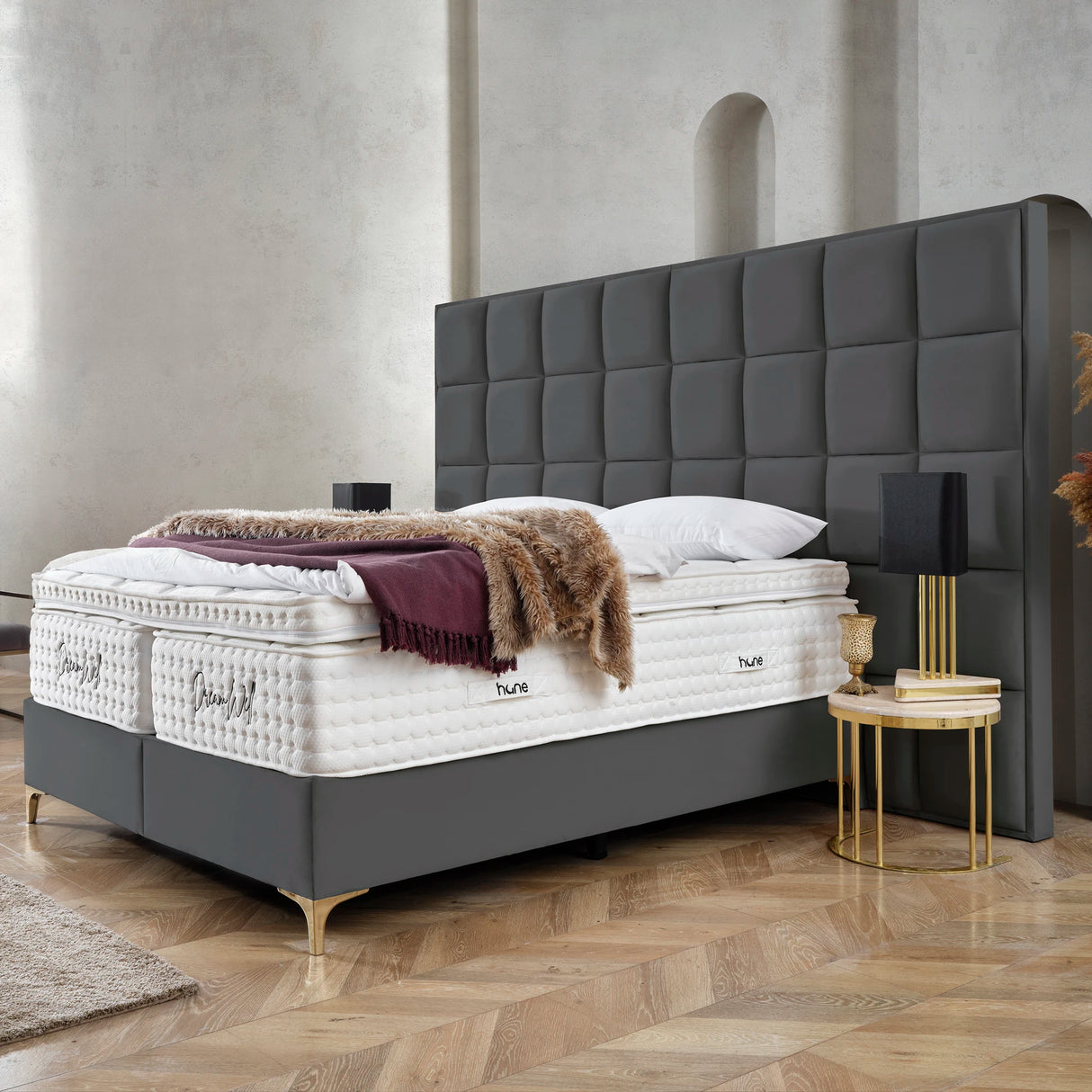 Bett mit Stauraum CASTLE LONG