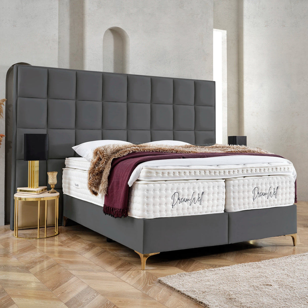 Bett mit Stauraum CASTLE LONG