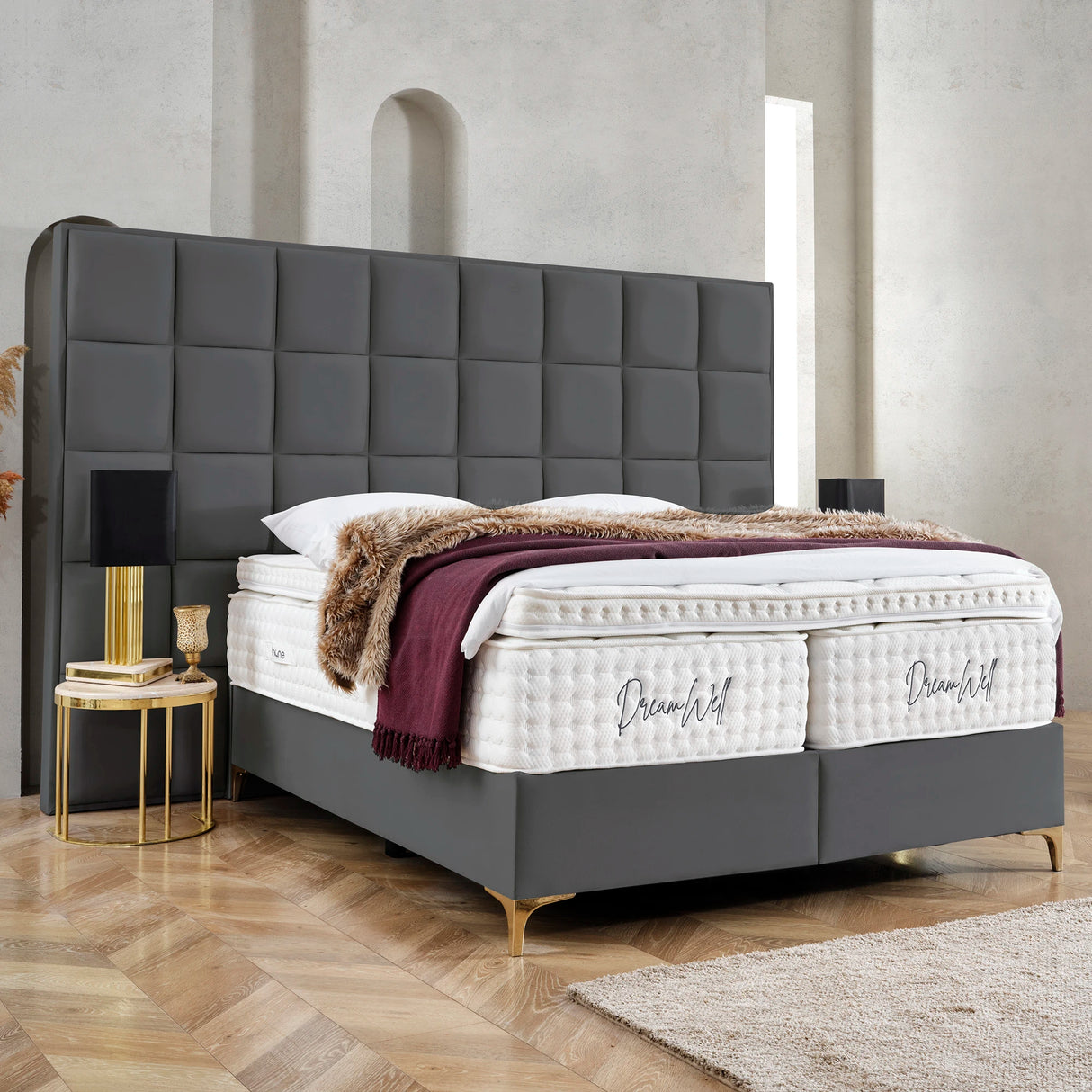 Bett mit Stauraum CASTLE LONG