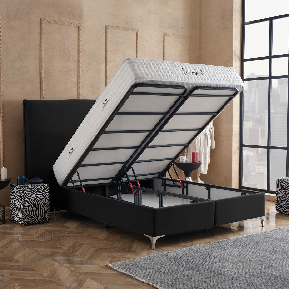 Bett mit Stauraum FABOULAS