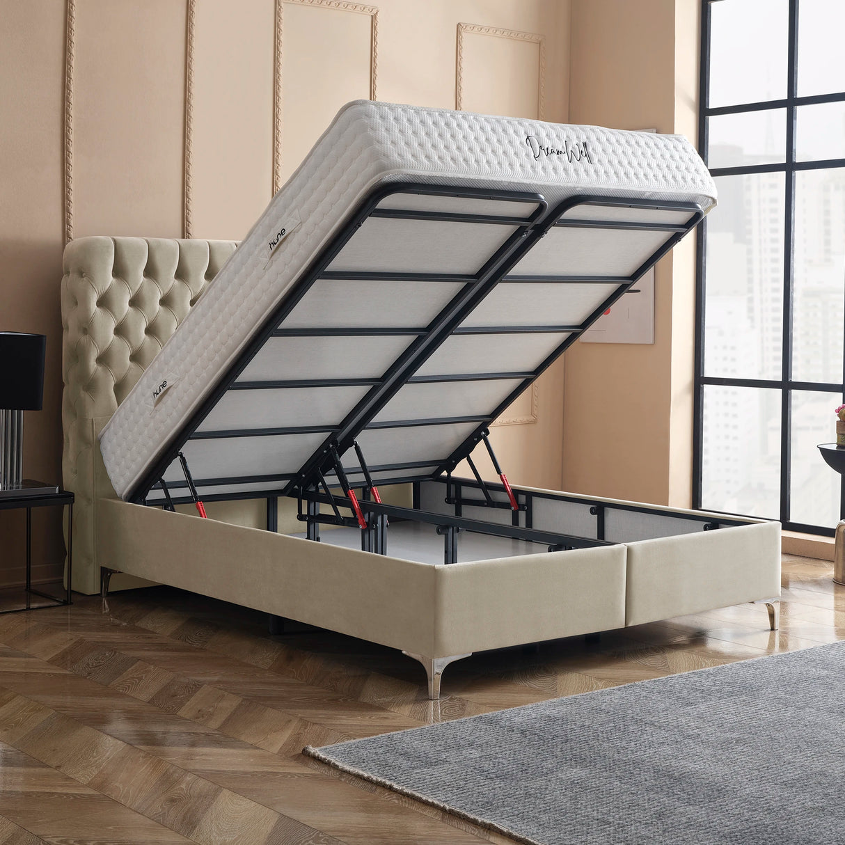 Bett mit Stauraum HERMES