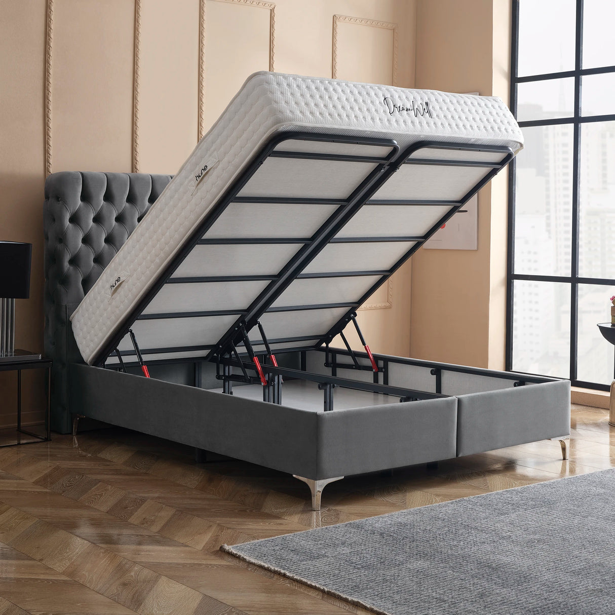 Bett mit Stauraum HERMES