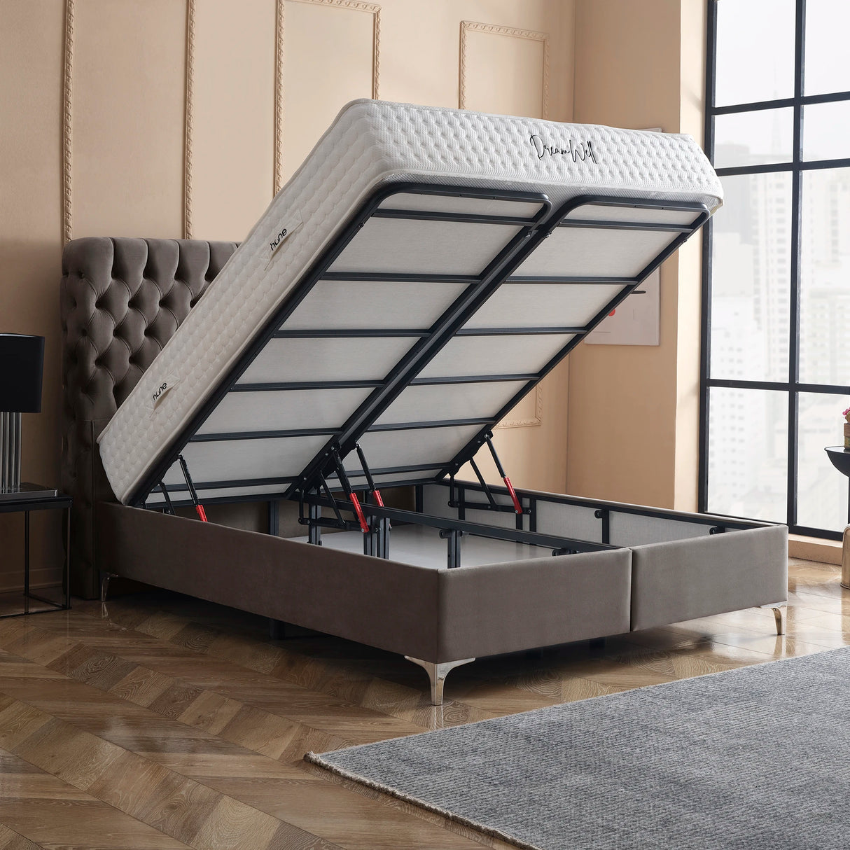 Bett mit Stauraum HERMES