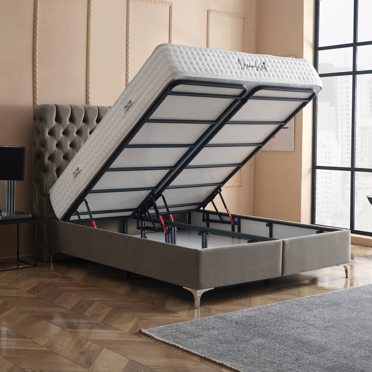 Bett mit Stauraum HERMES