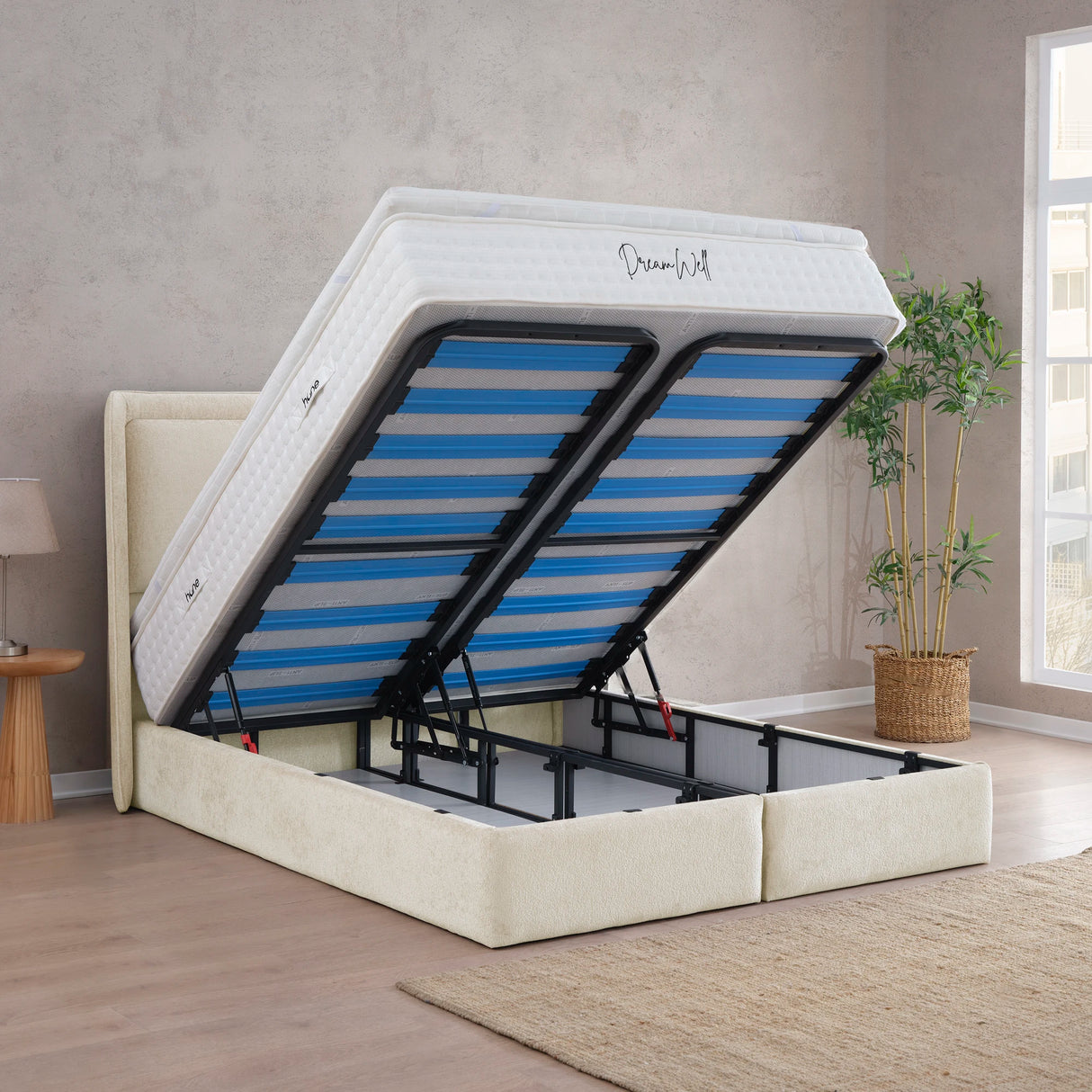 Bett mit Stauraum LEONE