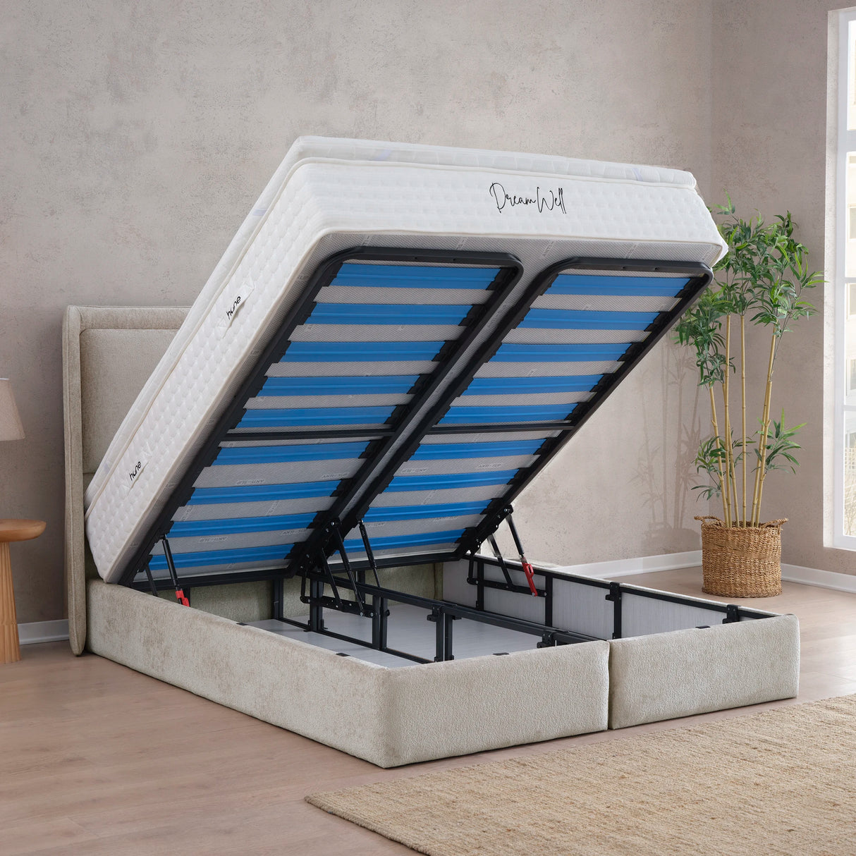 Bett mit Stauraum LEONE