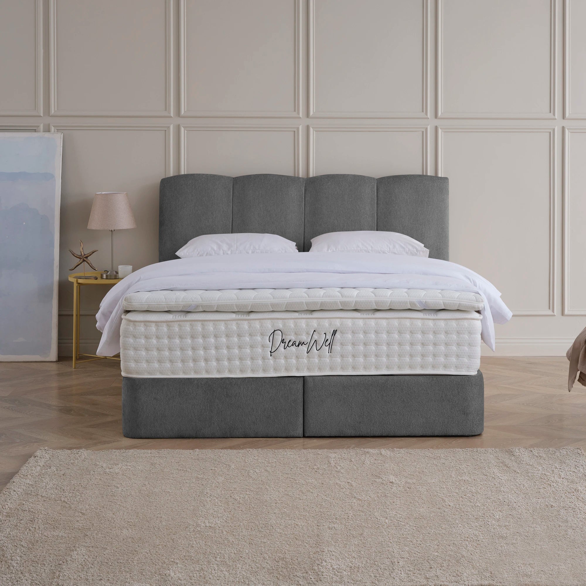 Designer Polsterbett mit Stauraum Lily