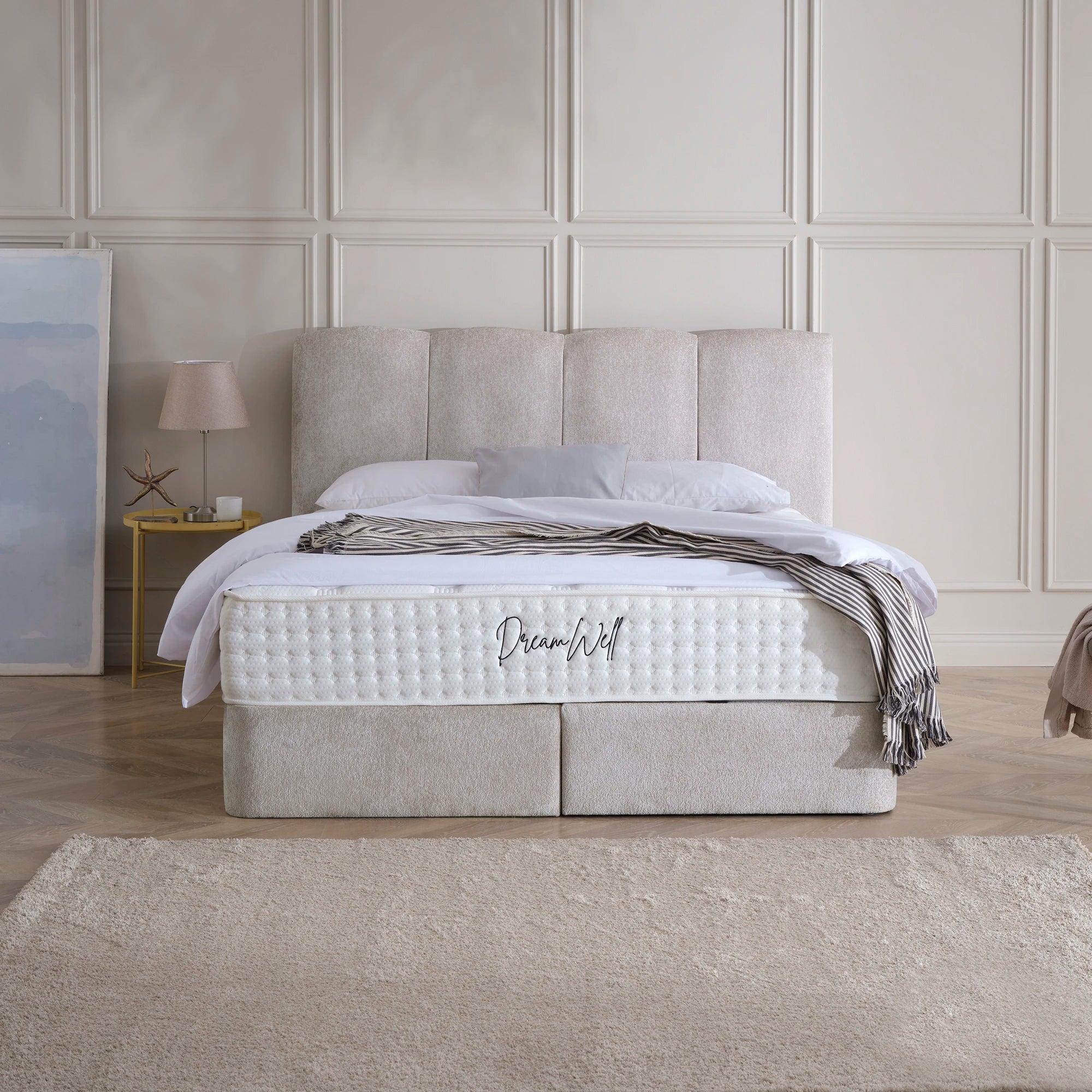 Designer Polsterbett mit Stauraum Lily