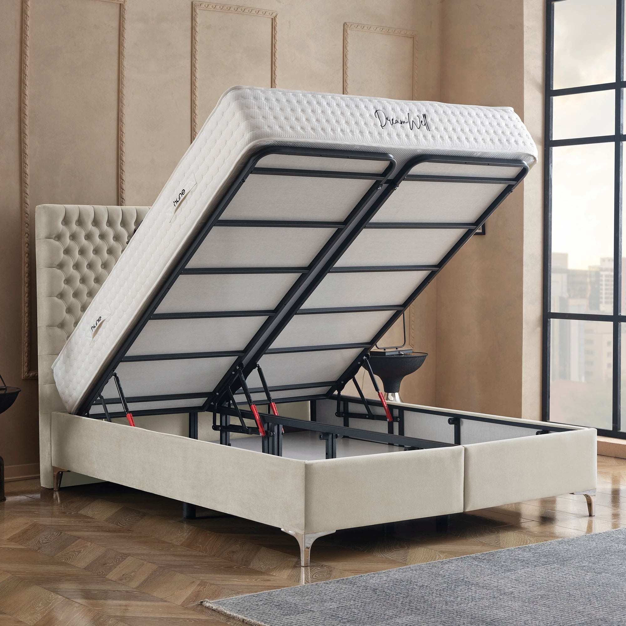 Bett mit Stauraum LONDON