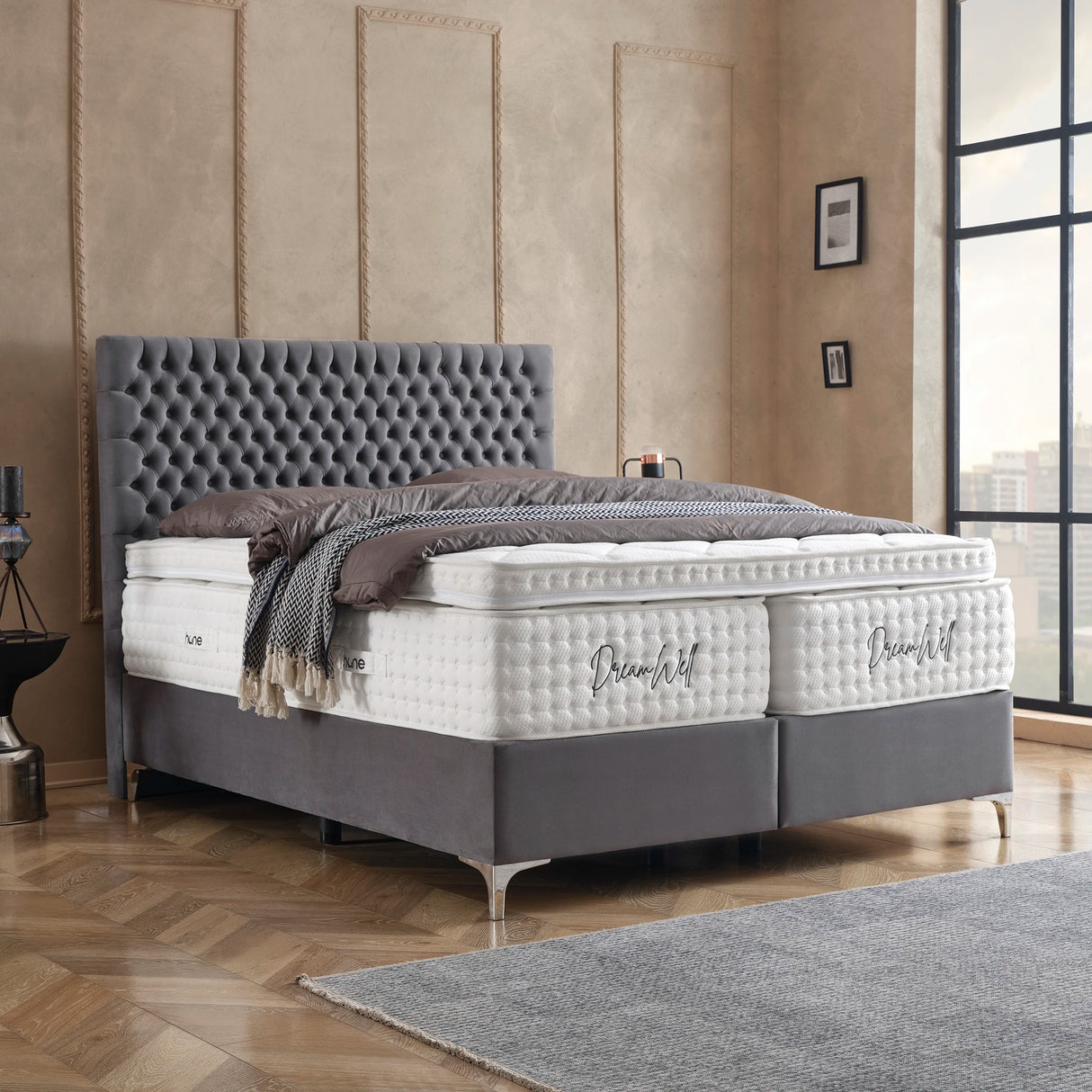 Bett mit Stauraum LONDON