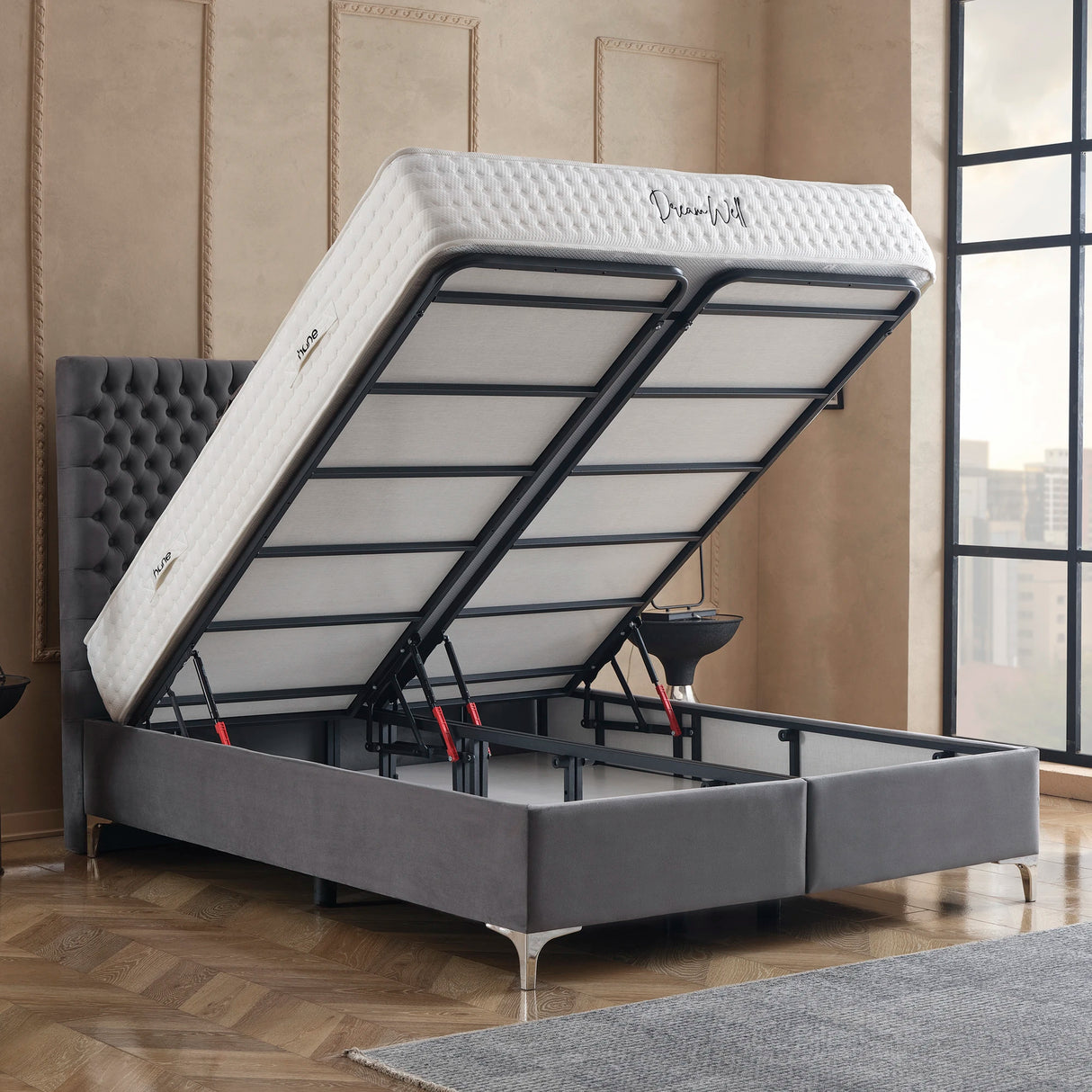 Bett mit Stauraum LONDON