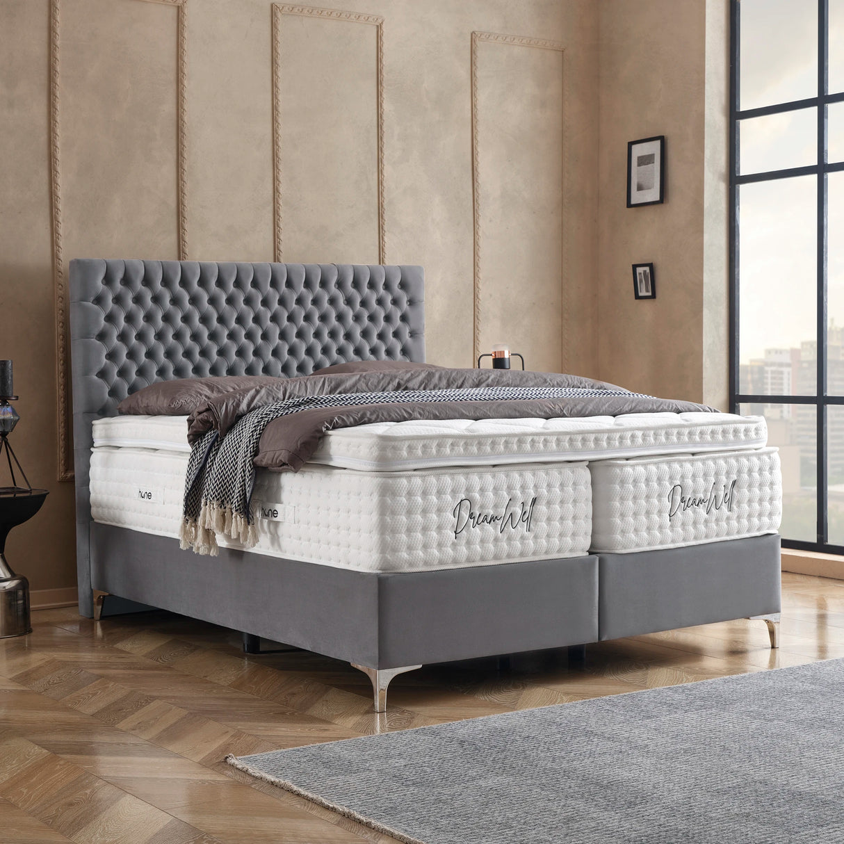 Bett mit Stauraum LONDON