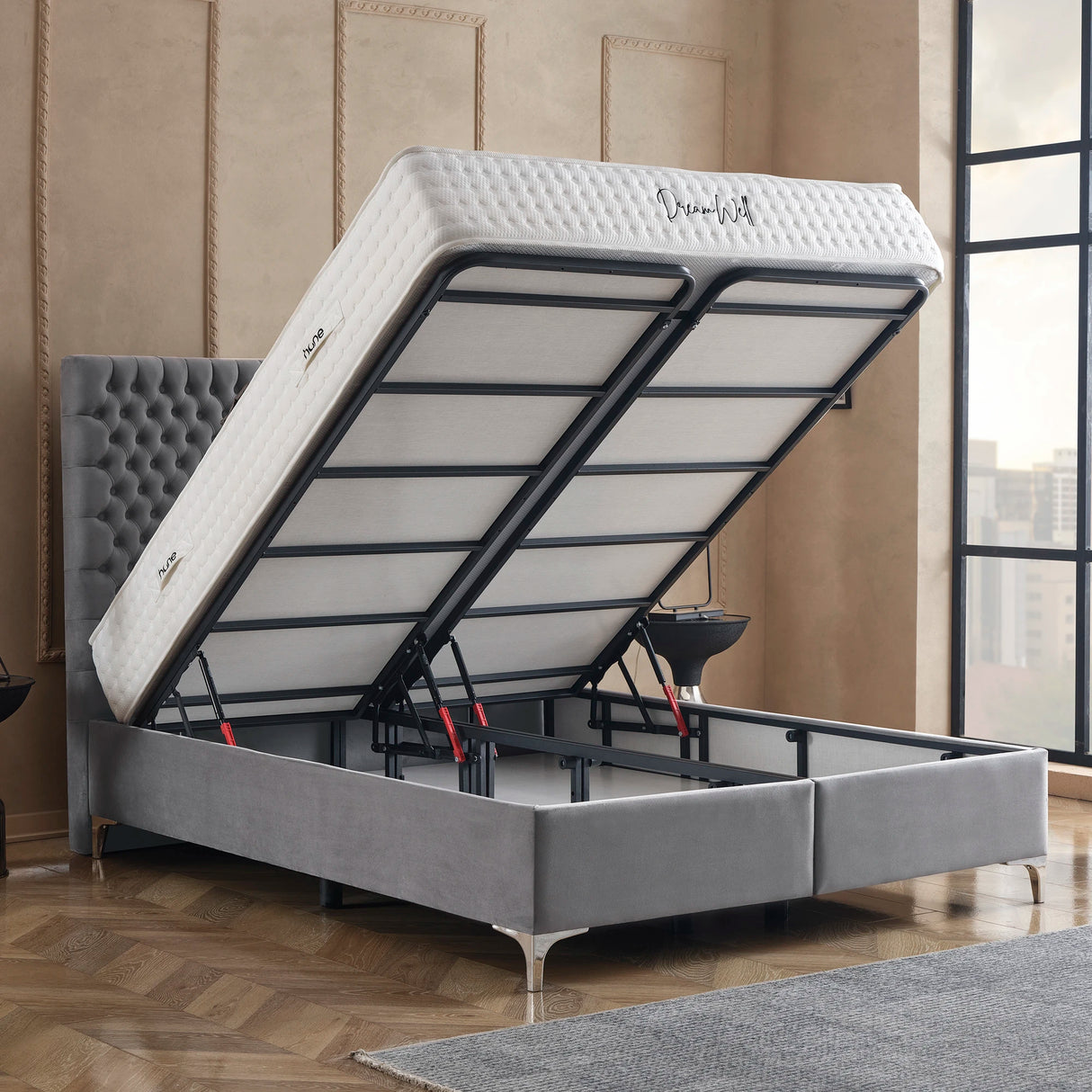 Bett mit Stauraum LONDON