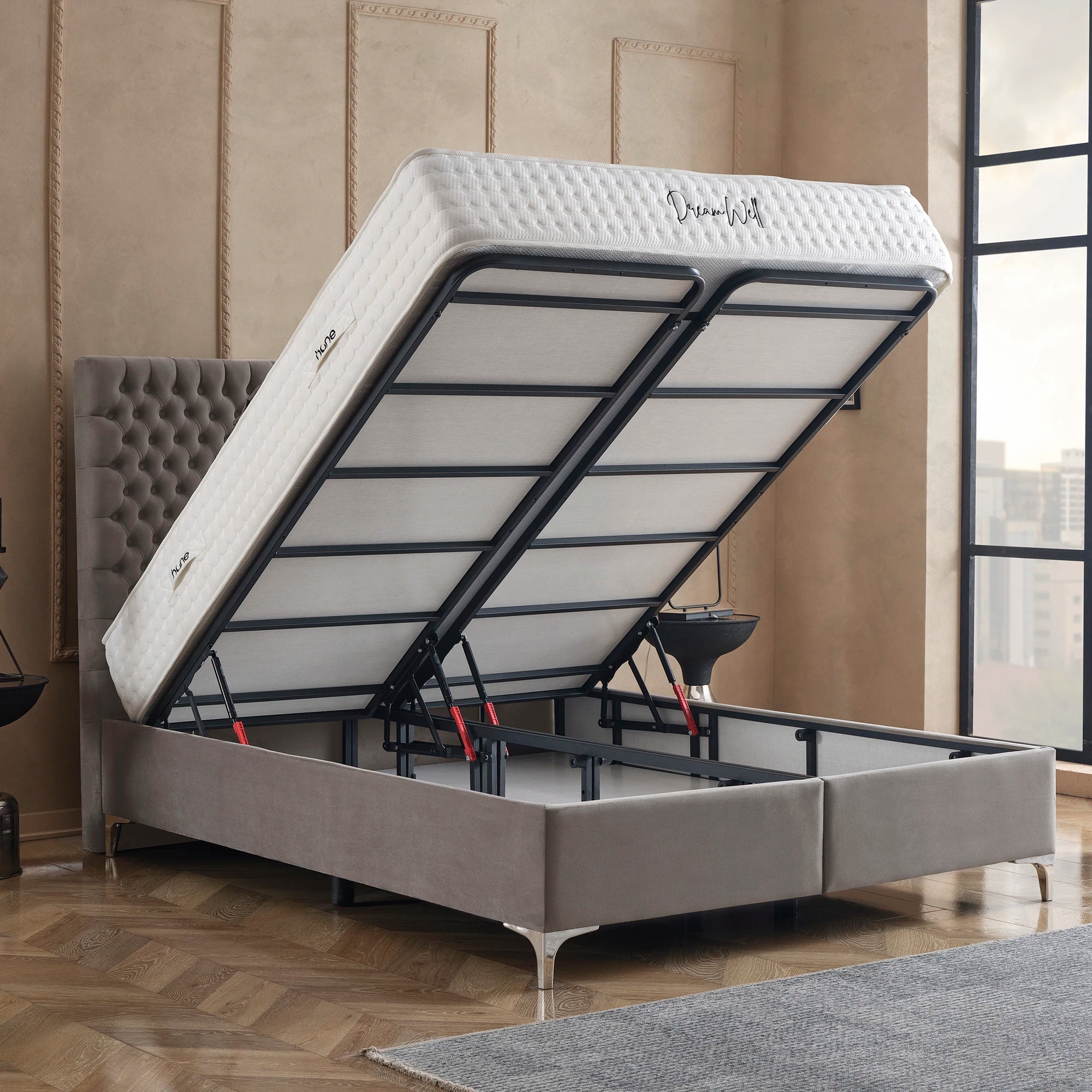 Bett mit Stauraum LONDON