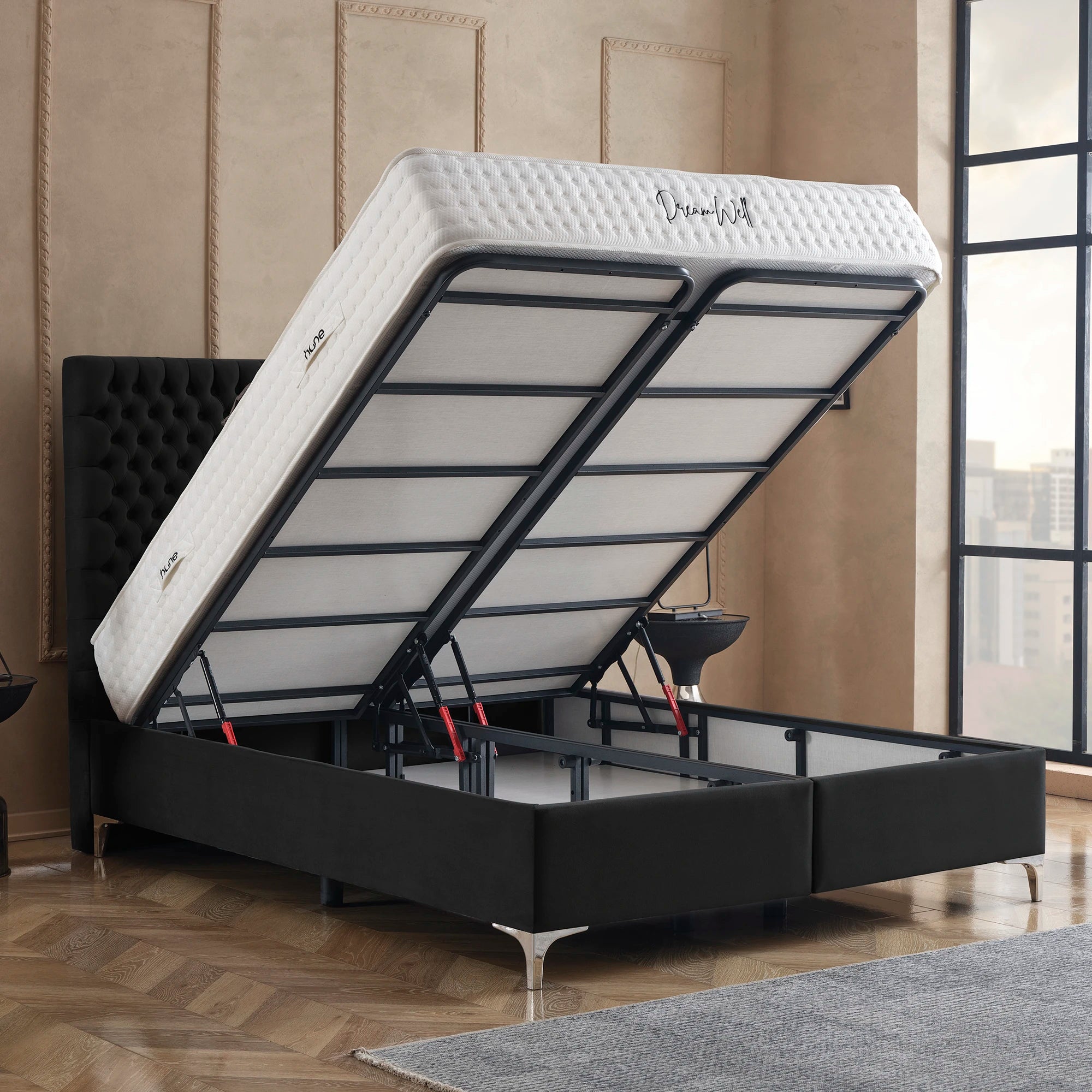 Bett mit Stauraum LONDON