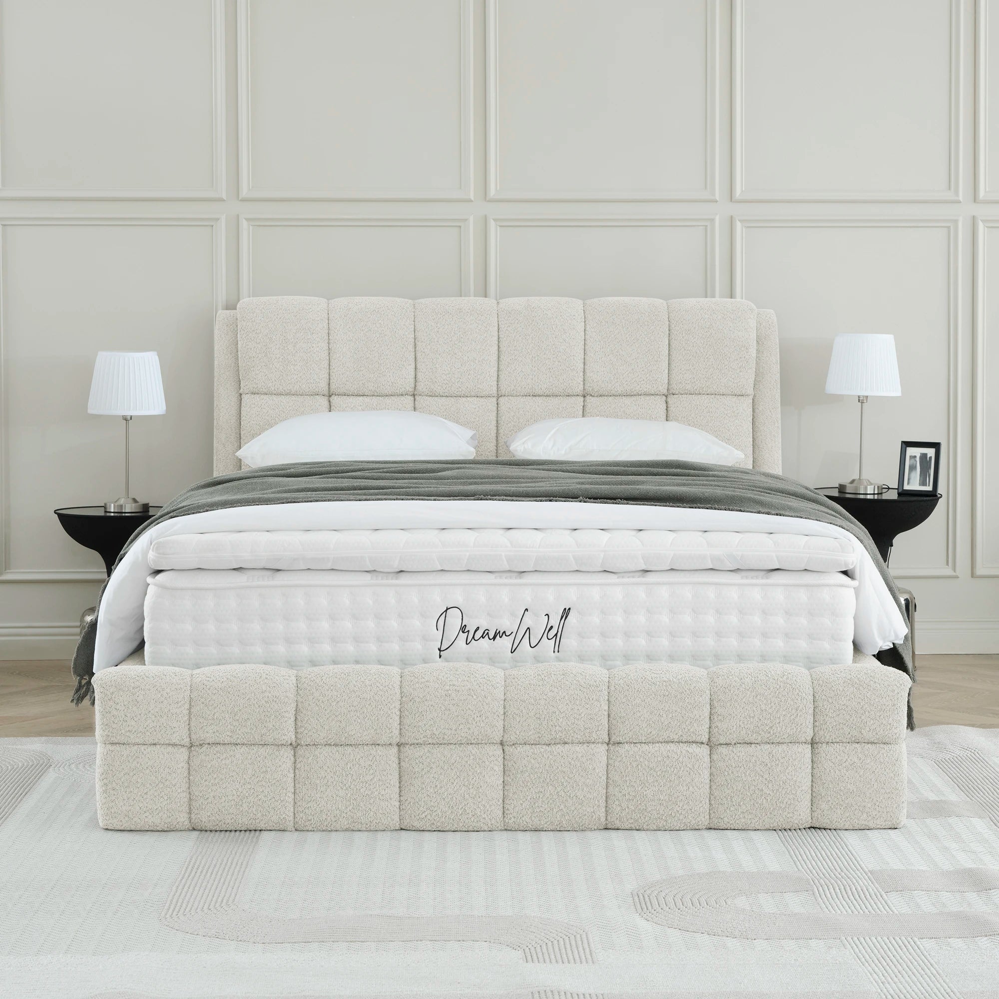 Designer Polsterbett mit Stauraum Mila