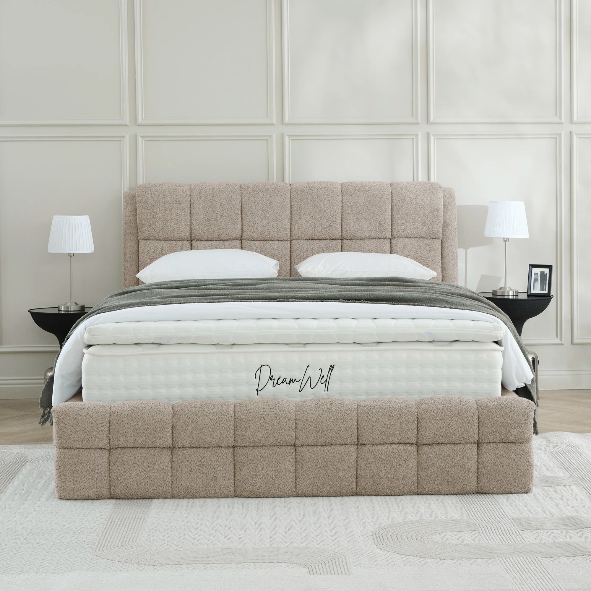 Designer Polsterbett mit Stauraum Mila