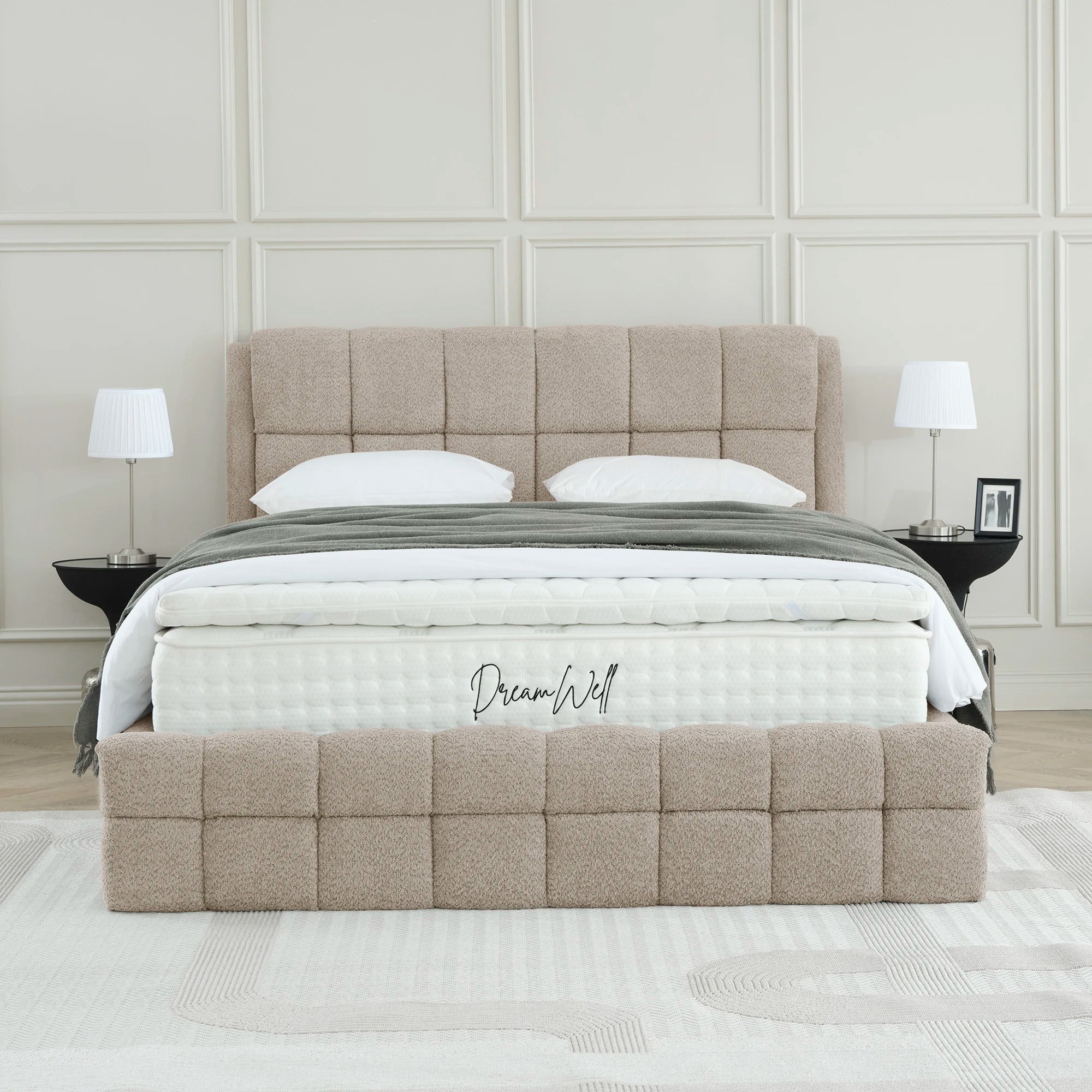 Designer Polsterbett mit Stauraum Mila