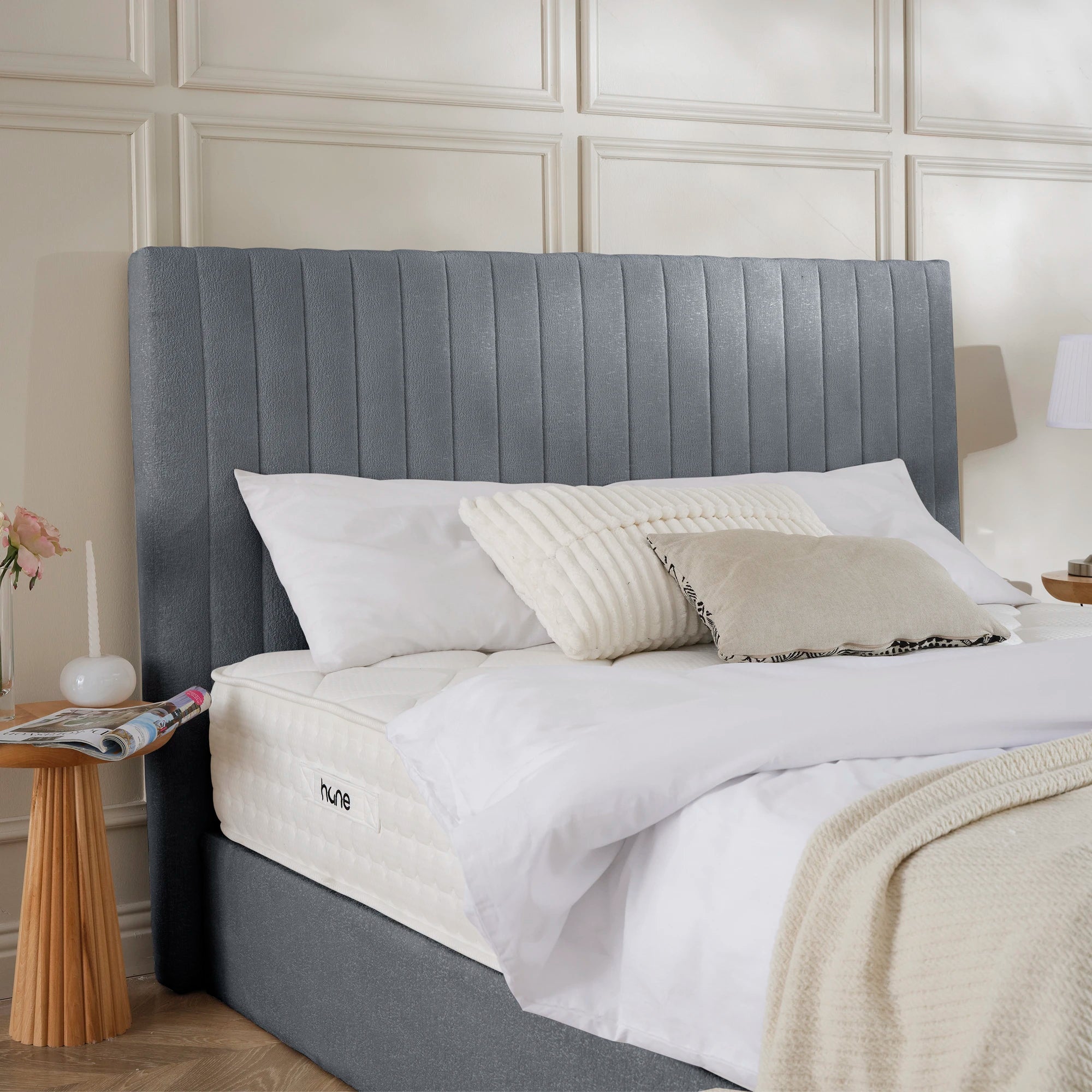 Designer Polsterbett mit Stauraum Mira