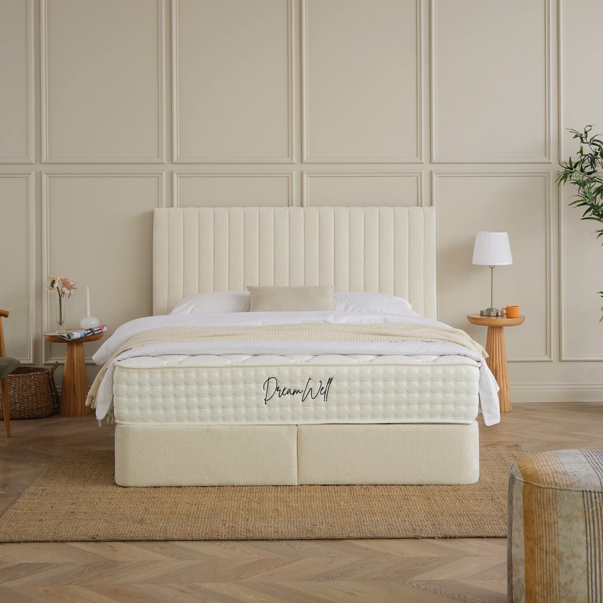 Designer Polsterbett mit Stauraum Mira