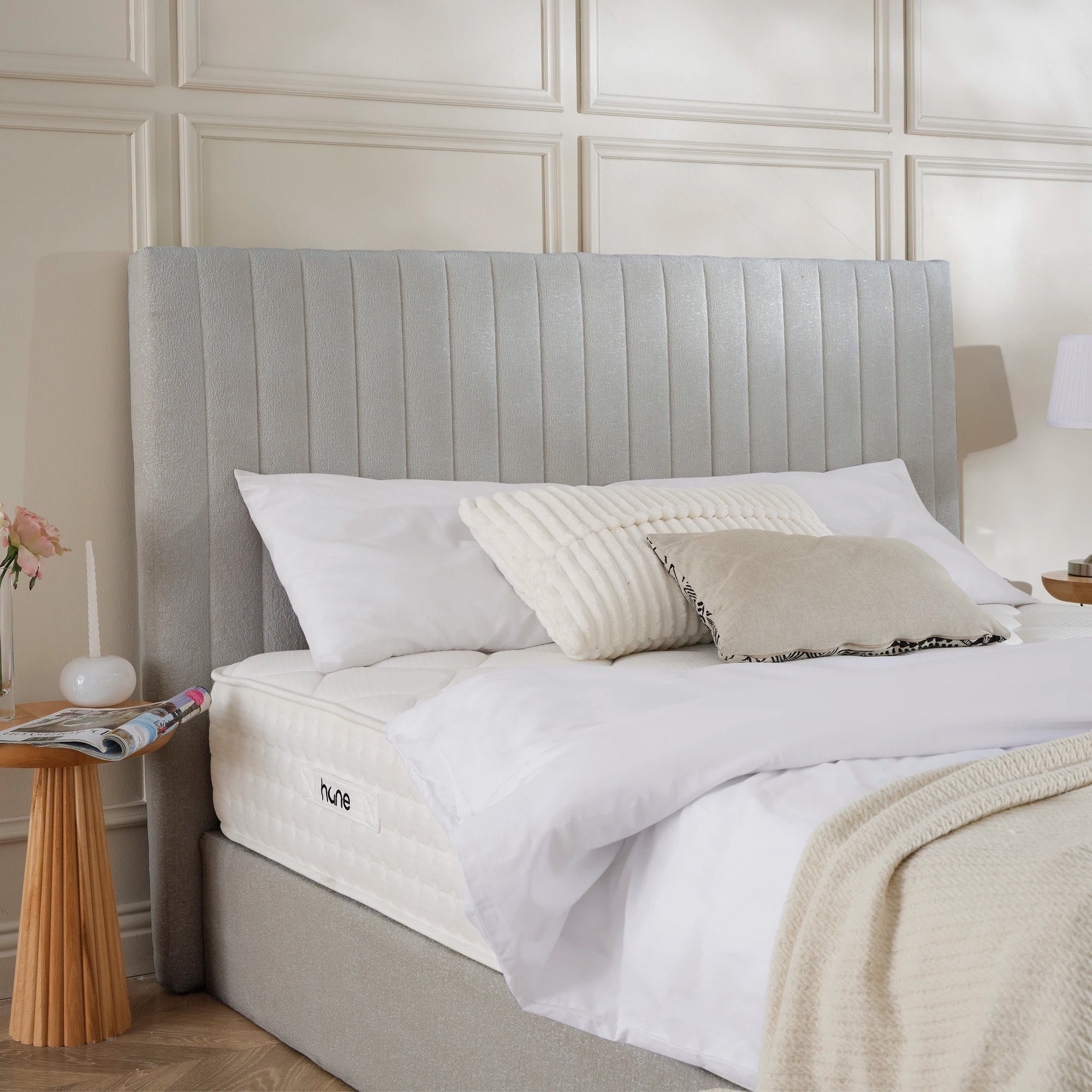 Designer Polsterbett mit Stauraum Mira