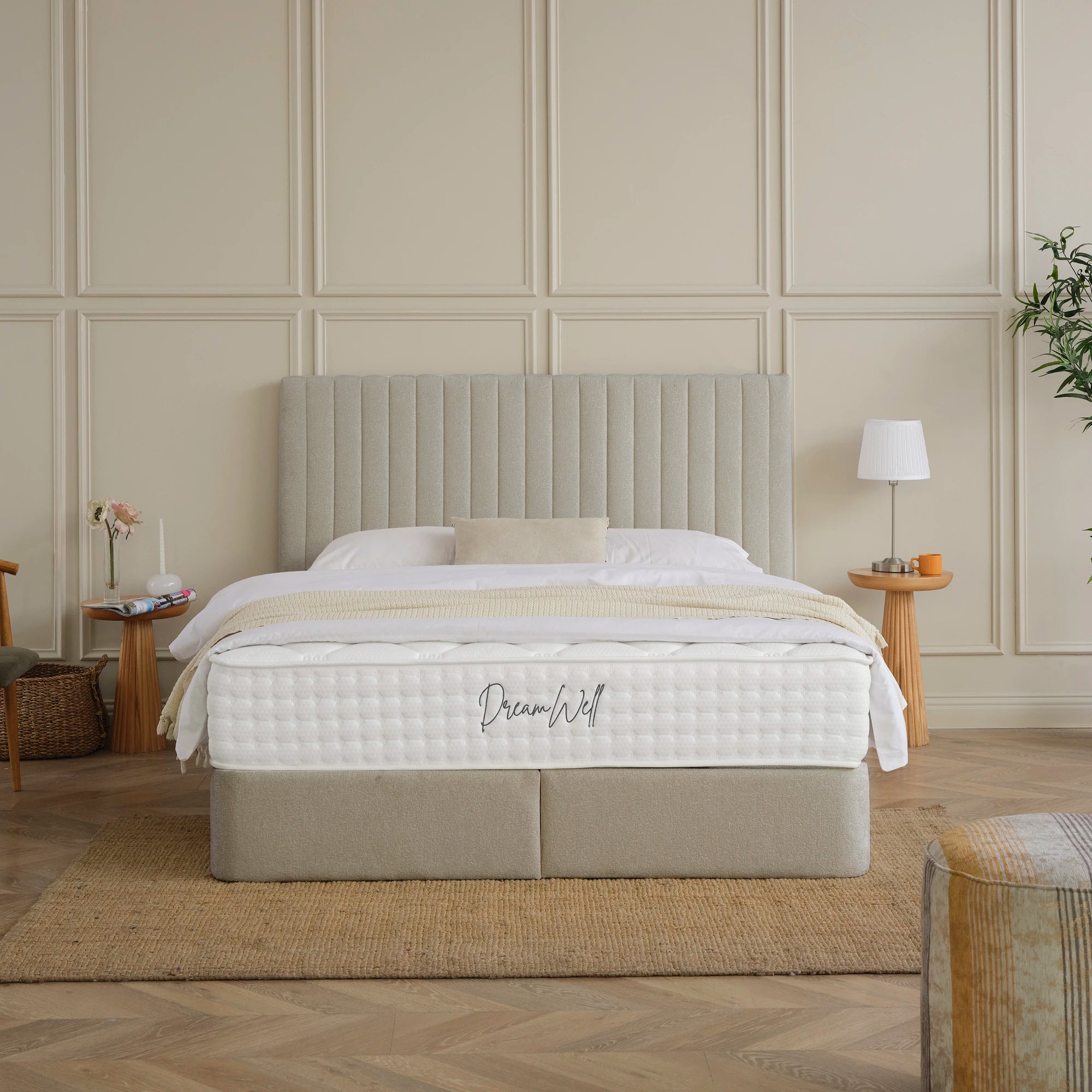 Designer Polsterbett mit Stauraum Mira