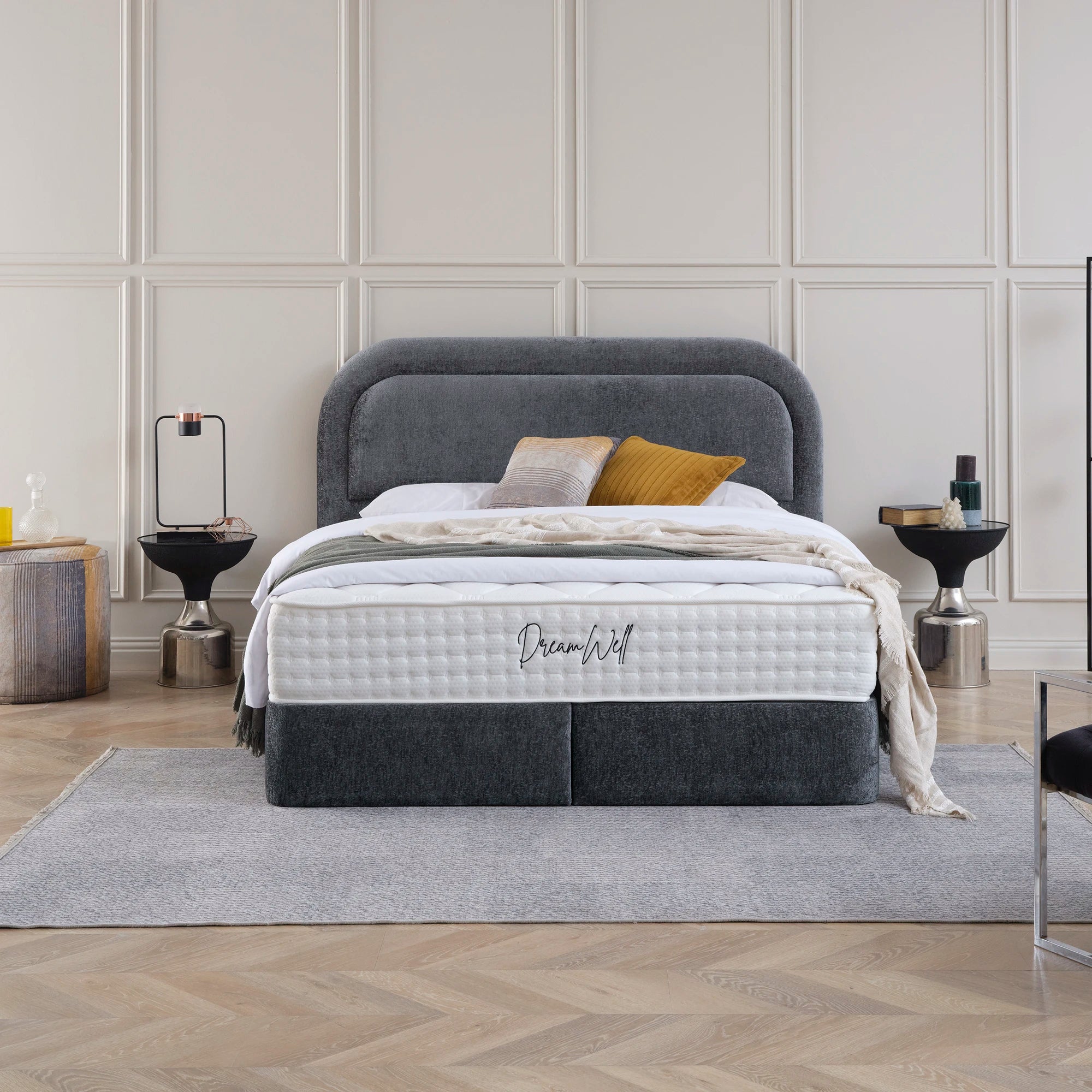 Designer Polsterbett mit Stauraum Noa