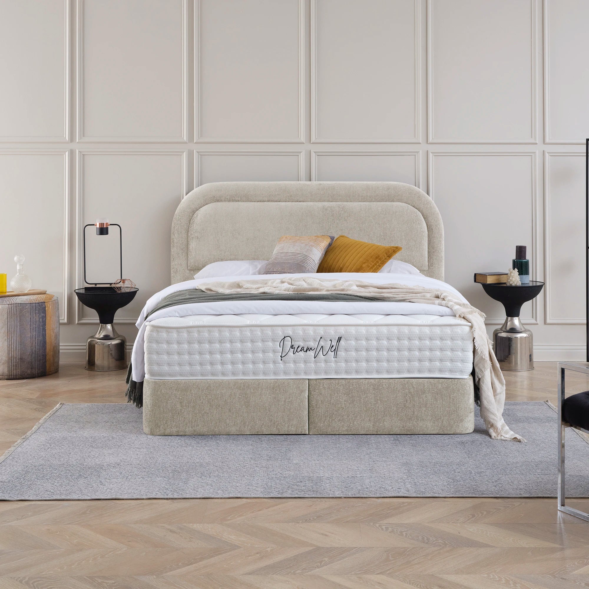 Designer Polsterbett mit Stauraum Noa