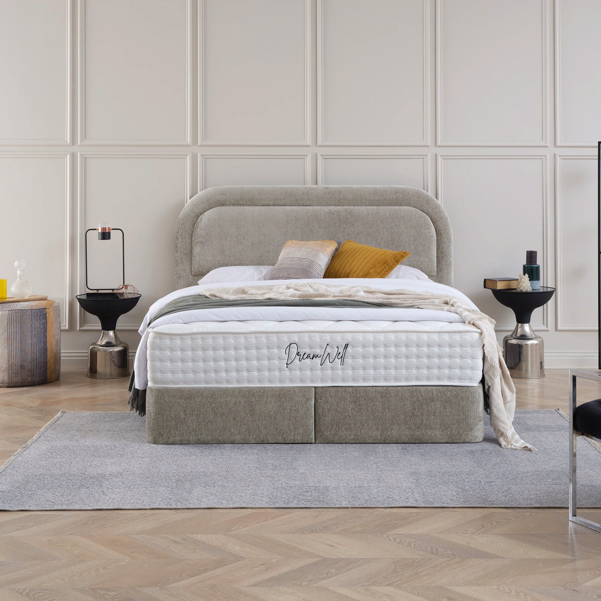 Designer Polsterbett mit Stauraum Noa