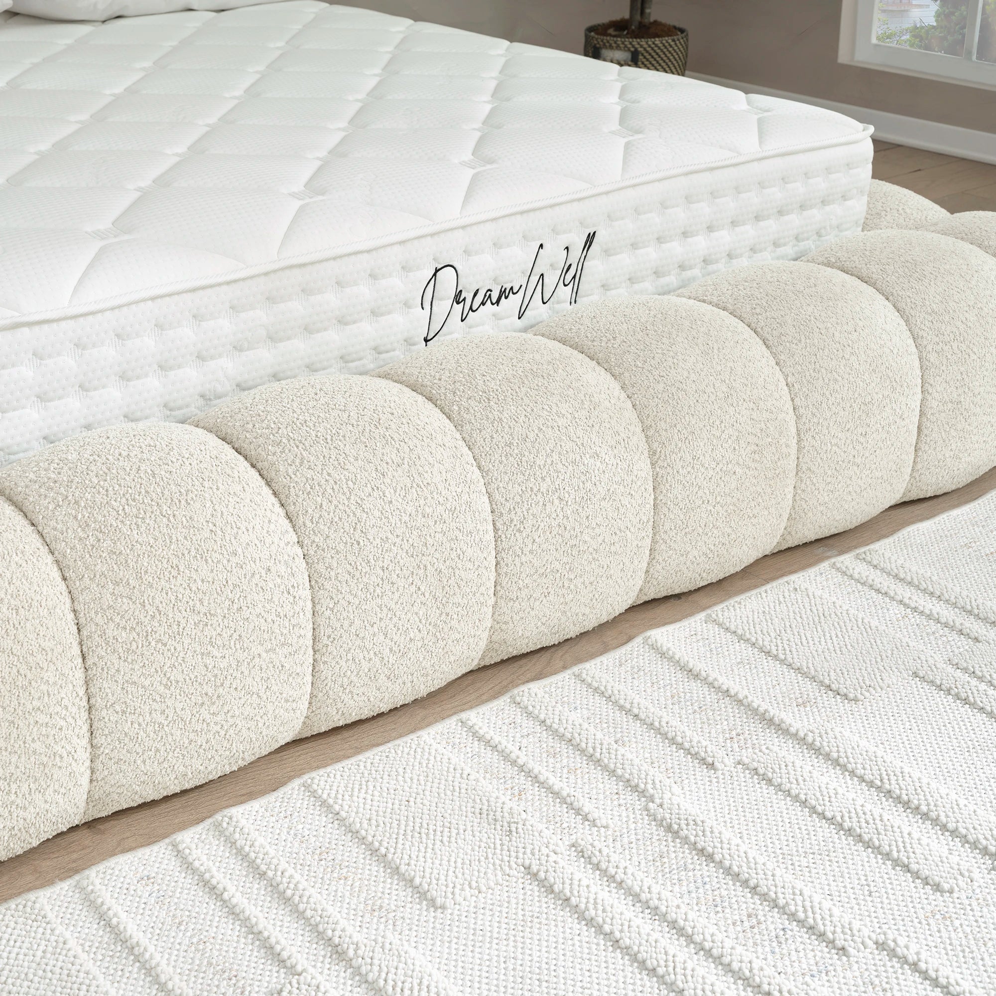 Designer Polsterbett mit Stauraum Nora