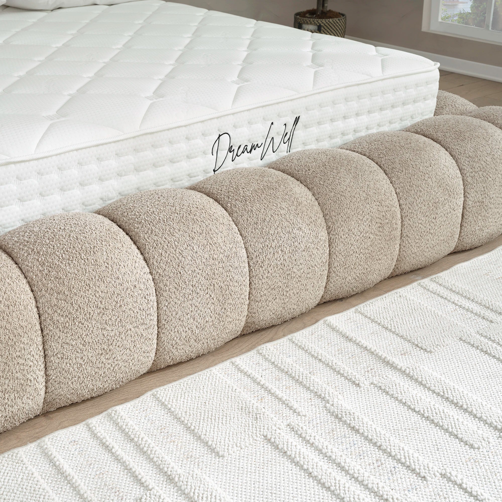 Designer Polsterbett mit Stauraum Nora