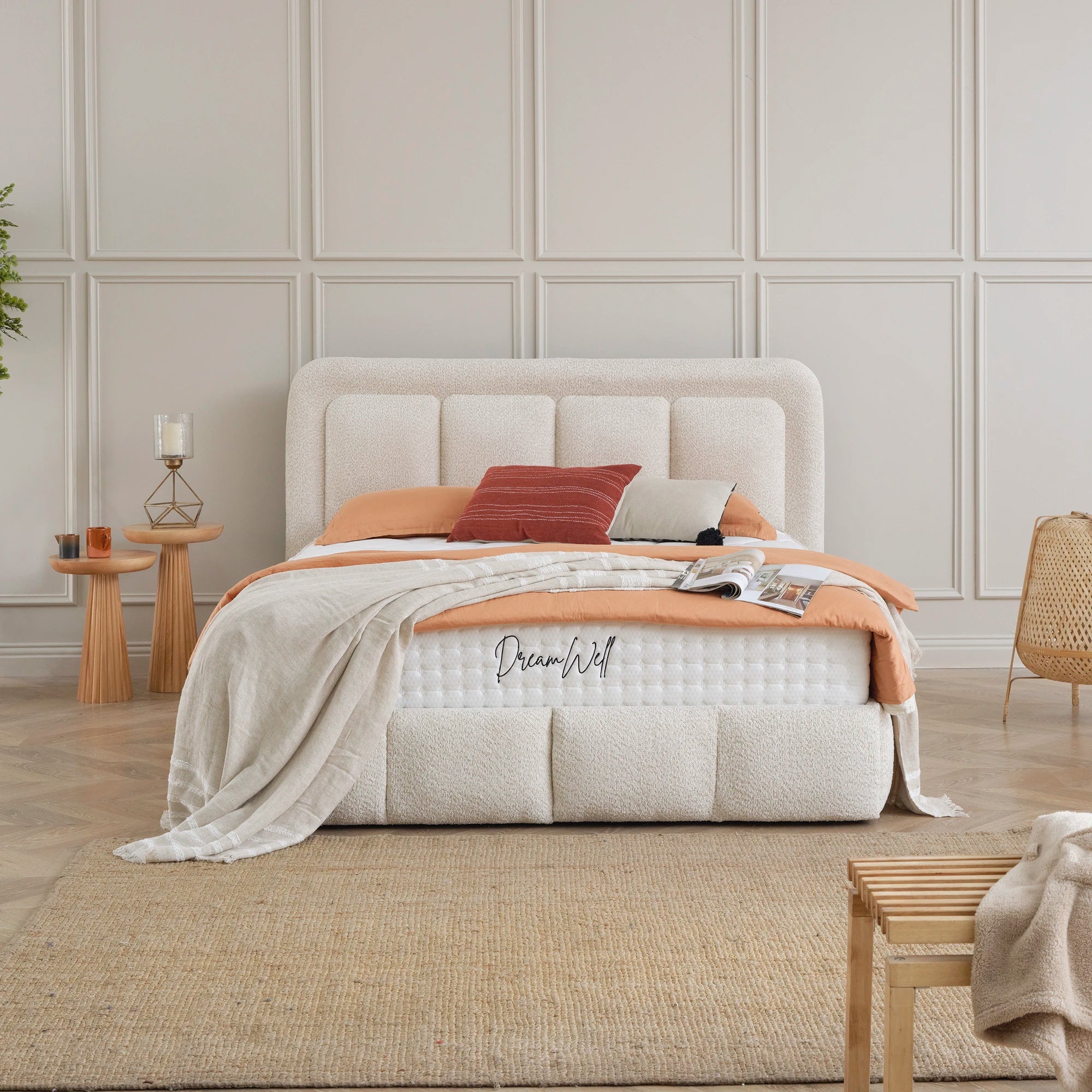 Designer Polsterbett mit Stauraum Otto