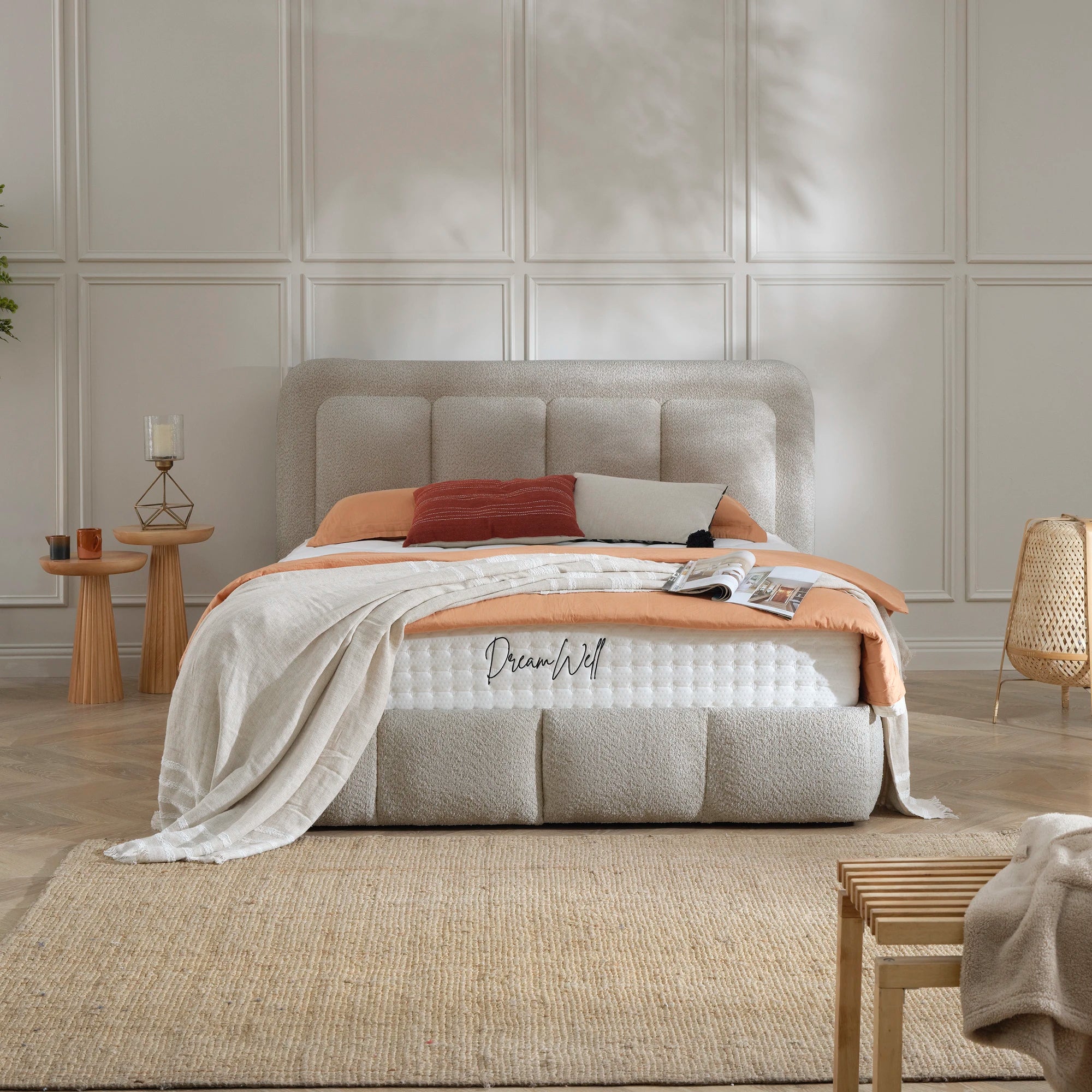 Designer Polsterbett mit Stauraum Otto