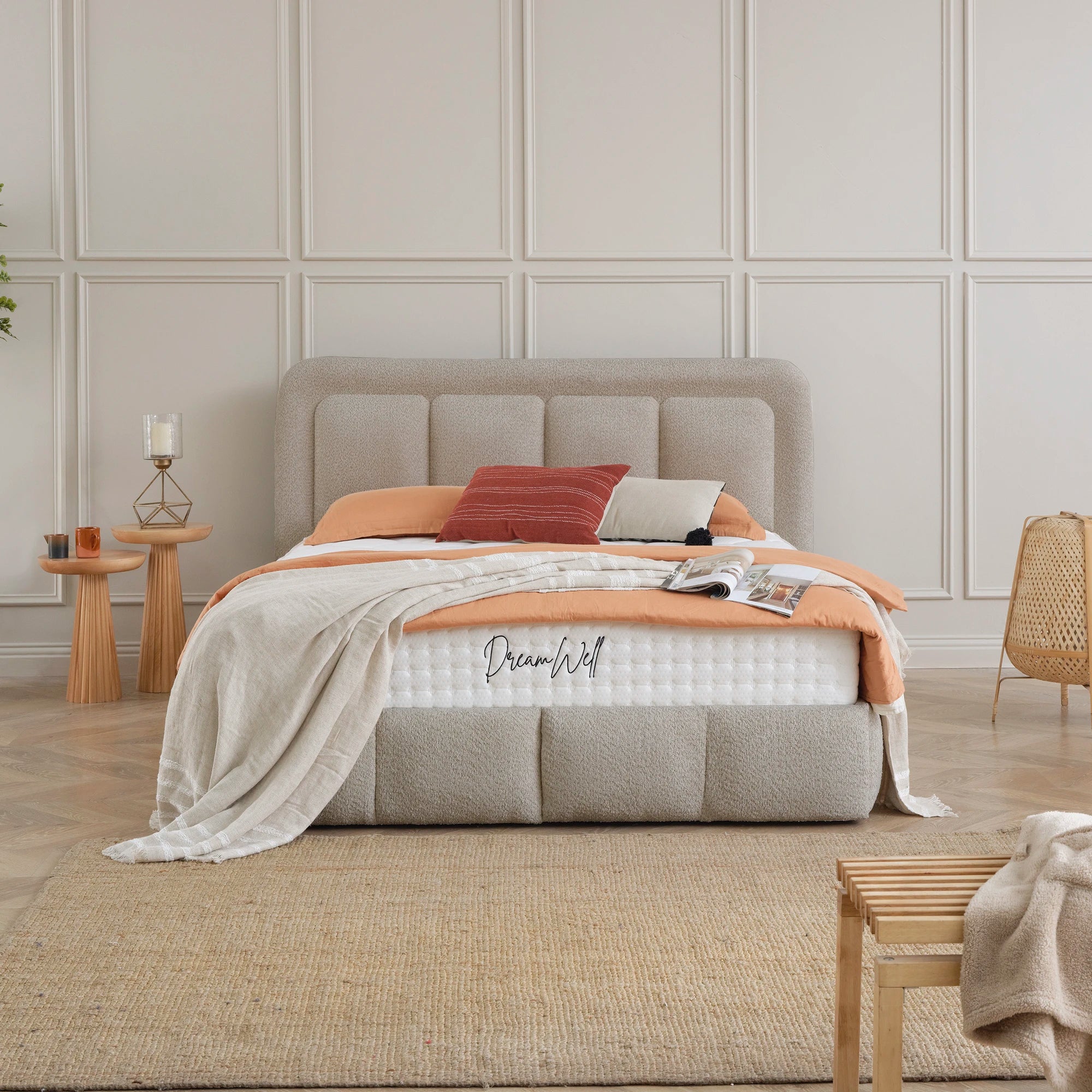 Designer Polsterbett mit Stauraum Otto