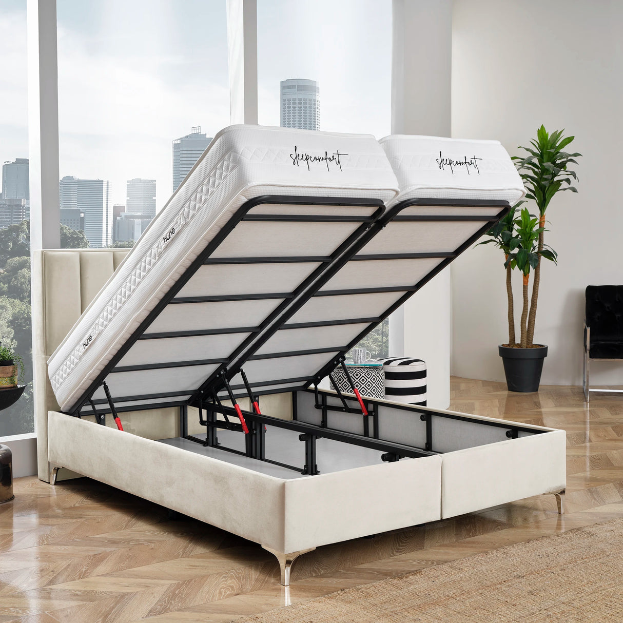 Bett mit Stauraum PARIS