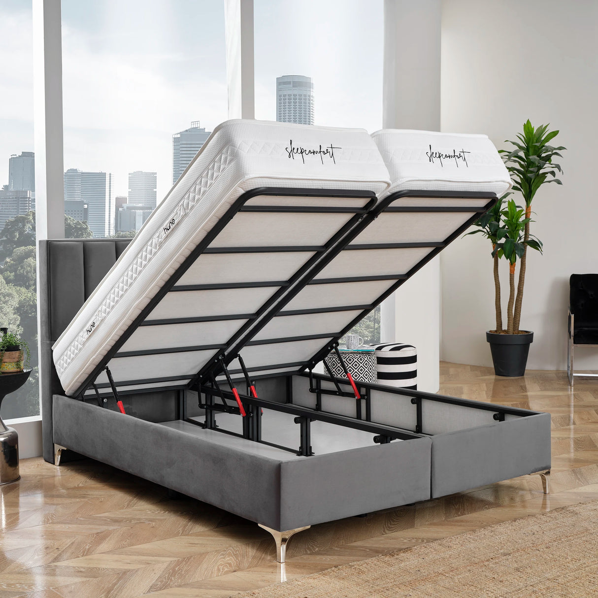 Bett mit Stauraum PARIS