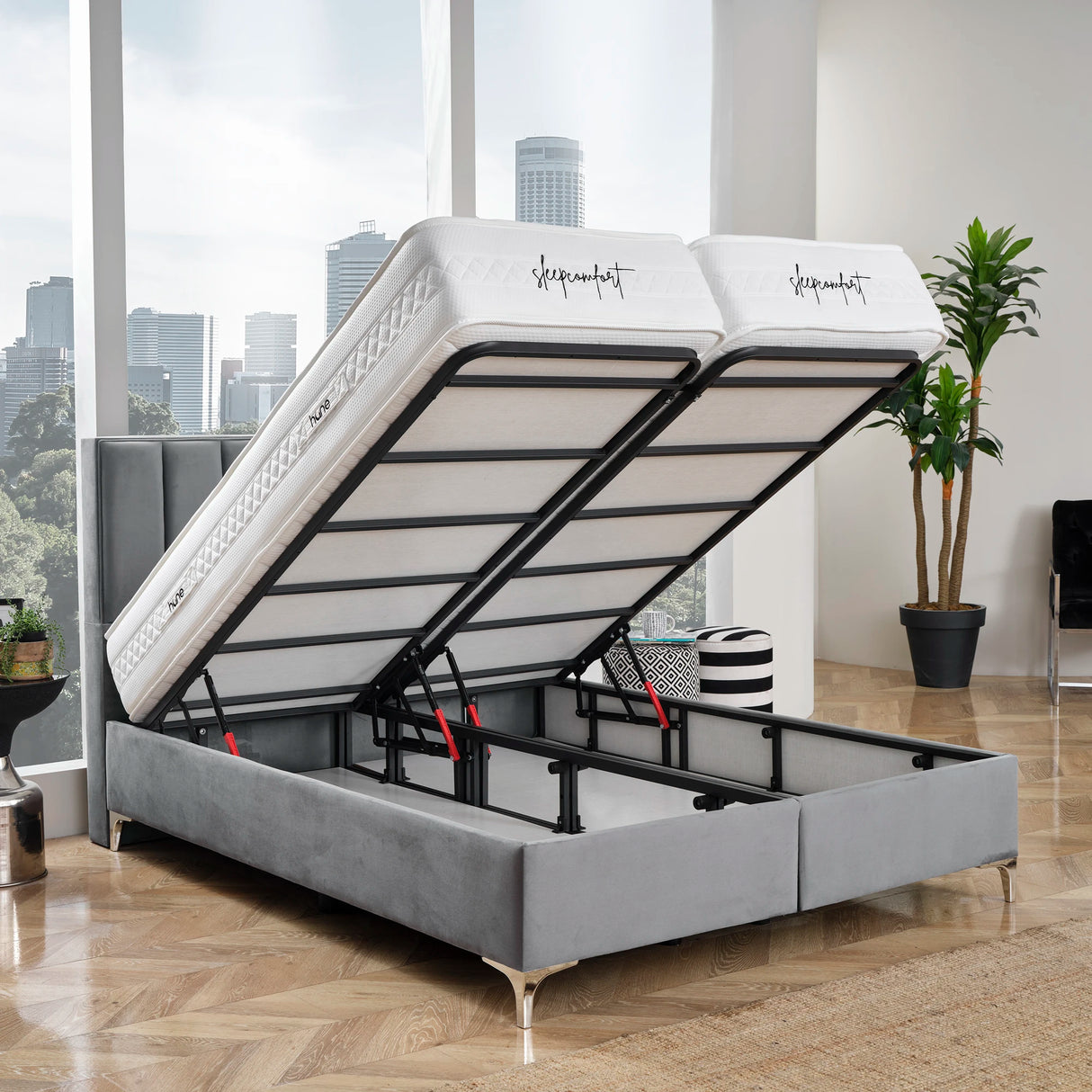 Bett mit Stauraum PARIS