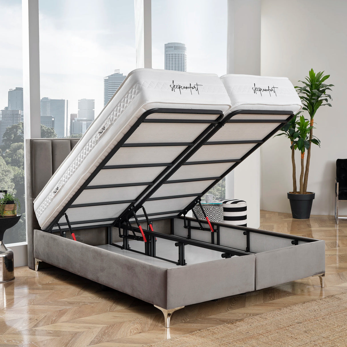 Bett mit Stauraum PARIS