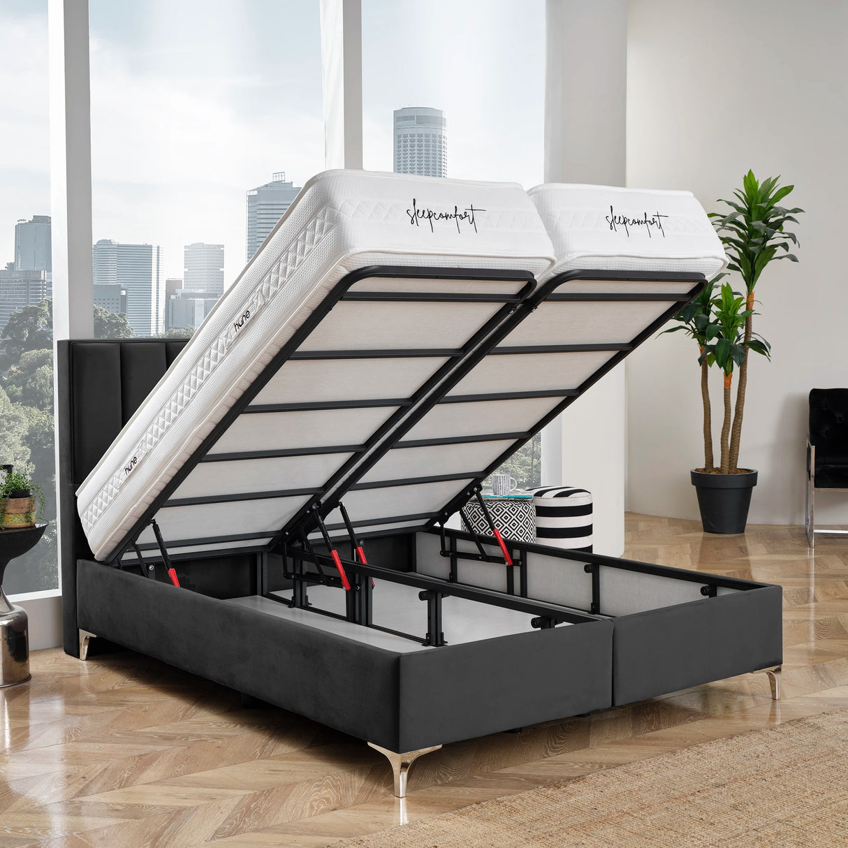 Bett mit Stauraum PARIS