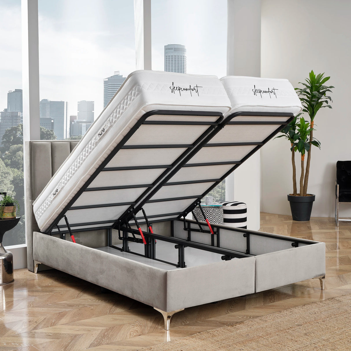 Bett mit Stauraum PARIS