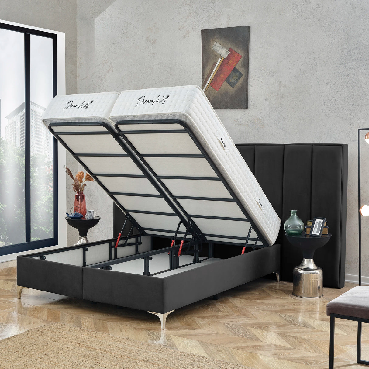 Bett mit Stauraum PASSION