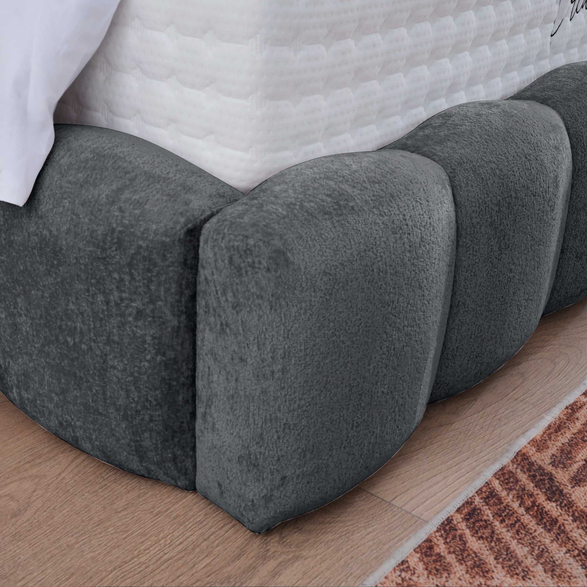 Designer Polsterbett mit Stauraum Teddy