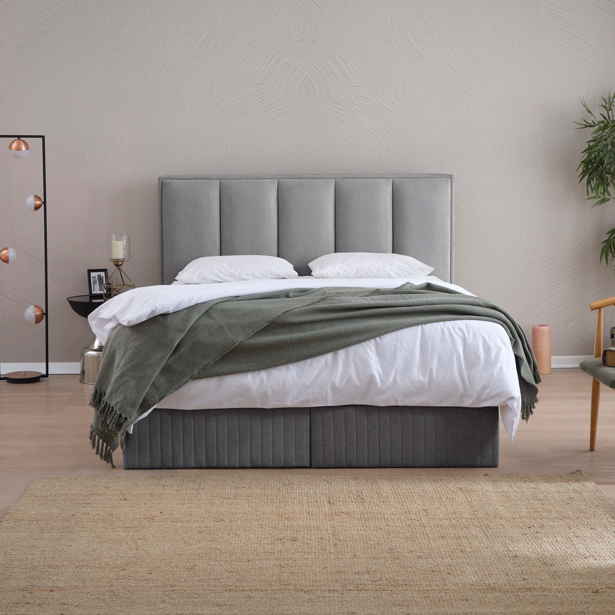 Designer Polsterbett mit Stauraum Theo