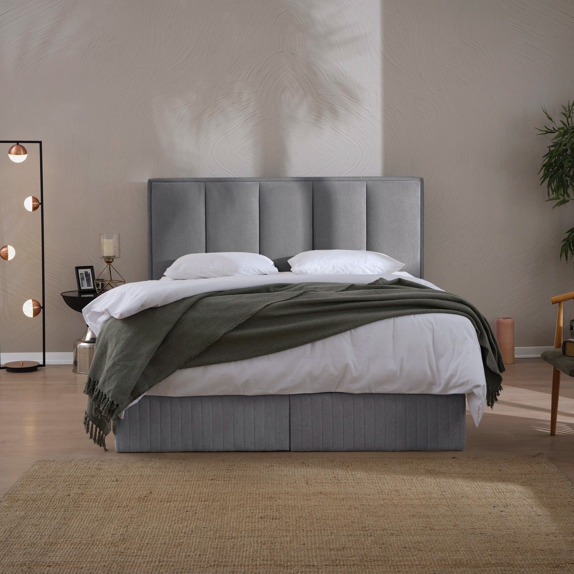 Designer Polsterbett mit Stauraum Theo