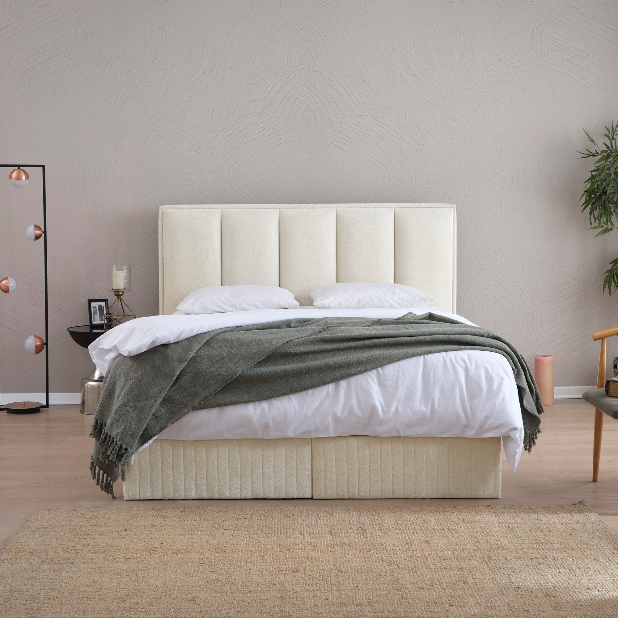 Designer Polsterbett mit Stauraum Theo