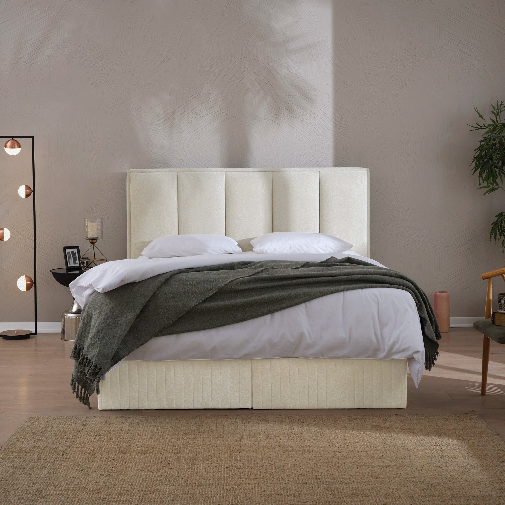 Designer Polsterbett mit Stauraum Theo