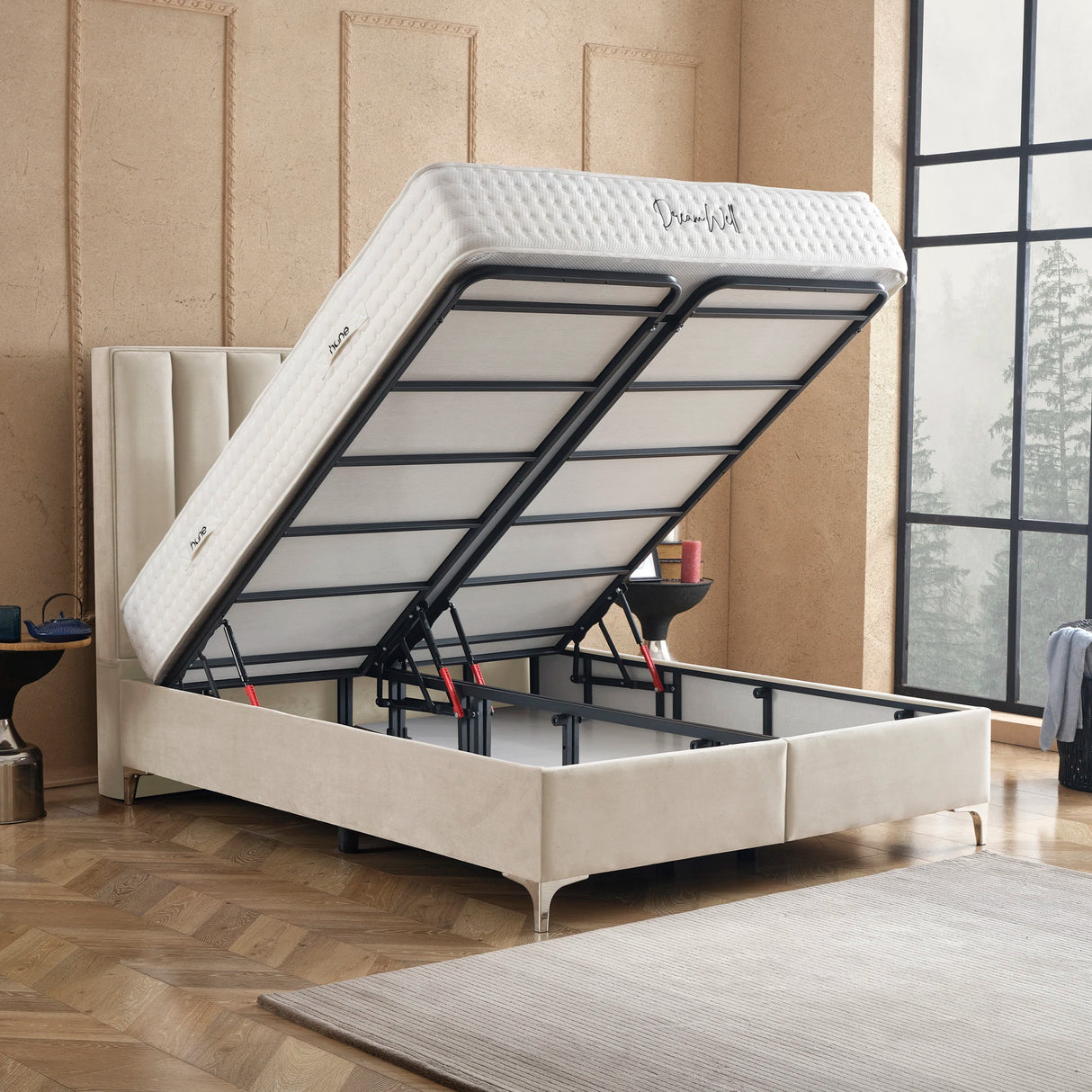 Bett mit Stauraum VERTICAL