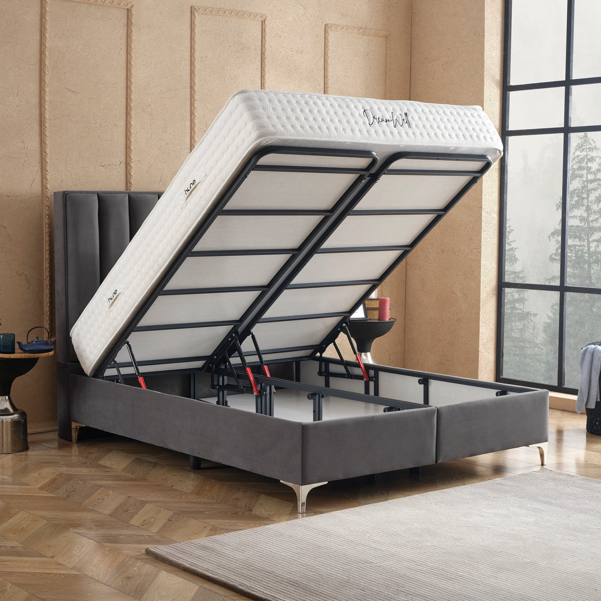 Bett mit Stauraum VERTICAL