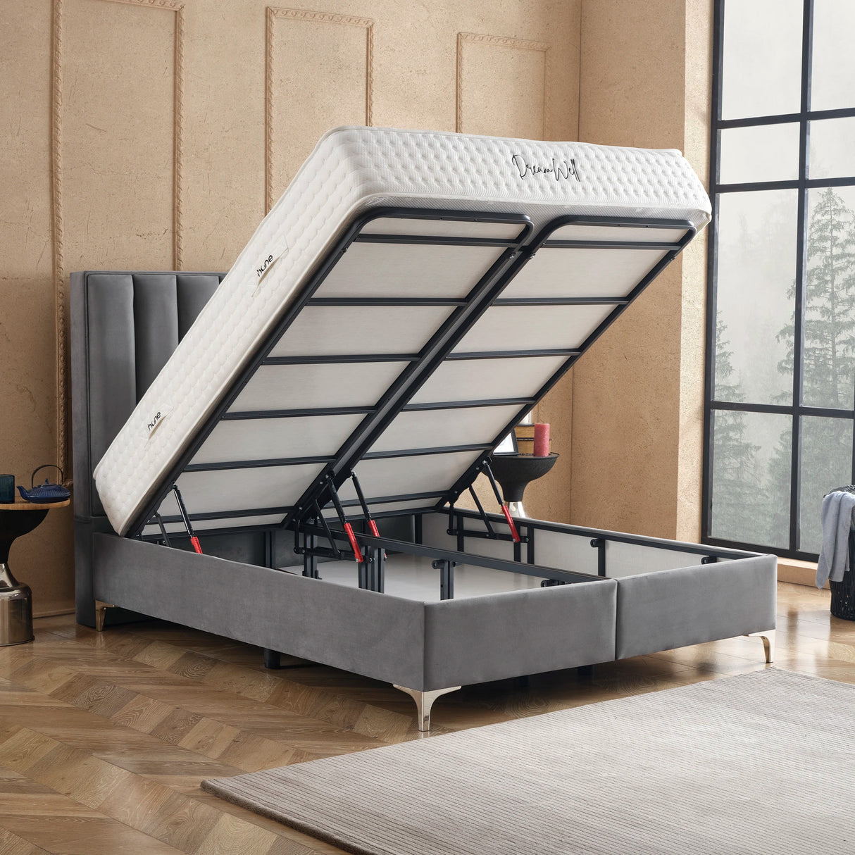 Bett mit Stauraum VERTICAL