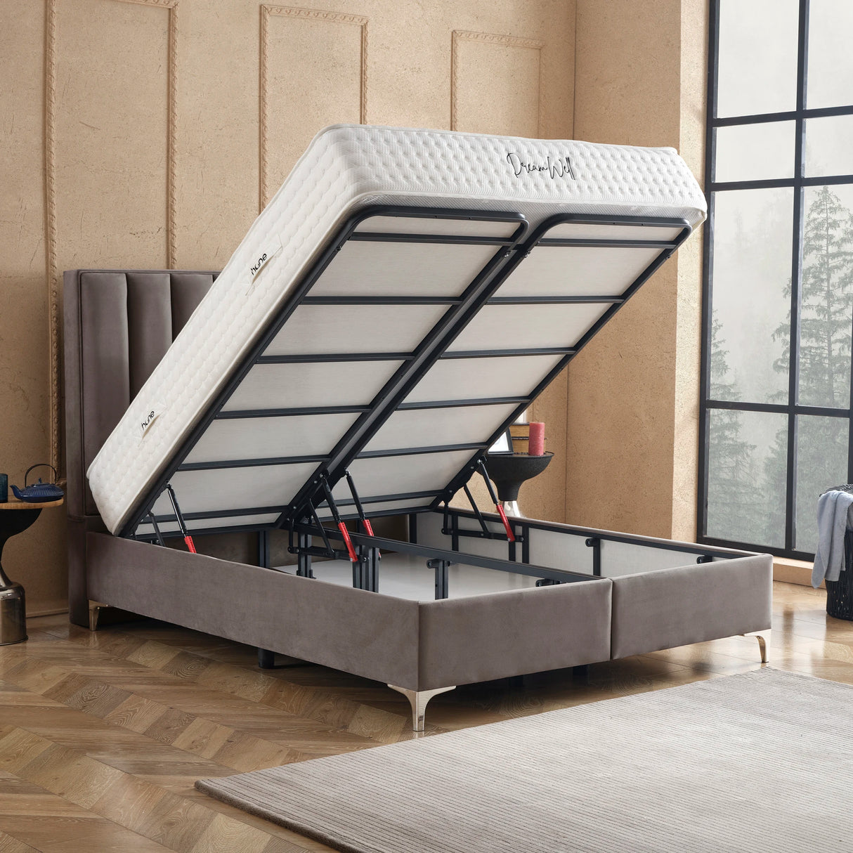 Bett mit Stauraum VERTICAL